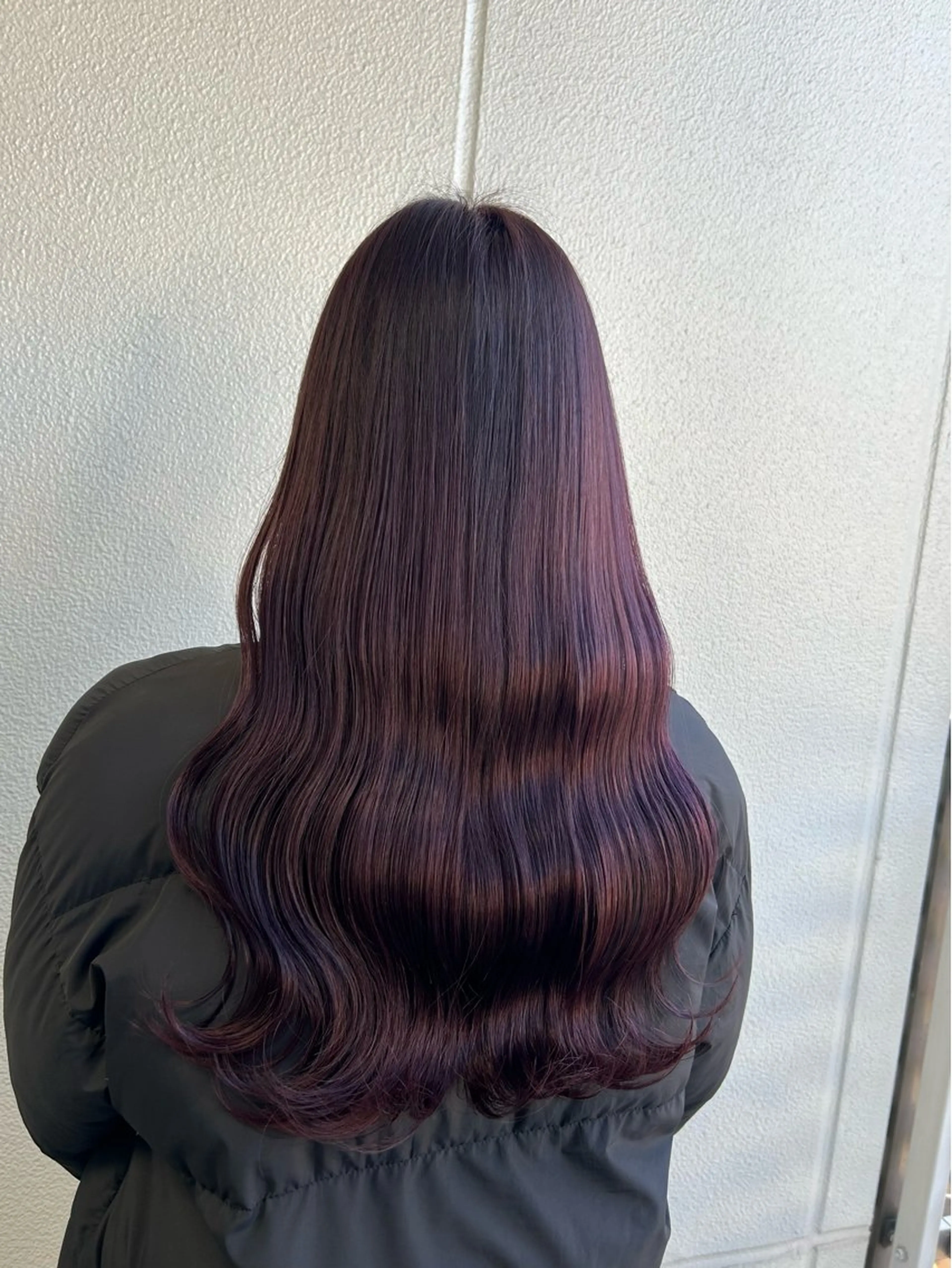 ロング カラー ヘアアレンジ カシス ラベンダーカラー ラベンダーピンク ピンクカラー 《暖色/韓国hair 》🇰🇷桑原ユキネのヘアスタイル