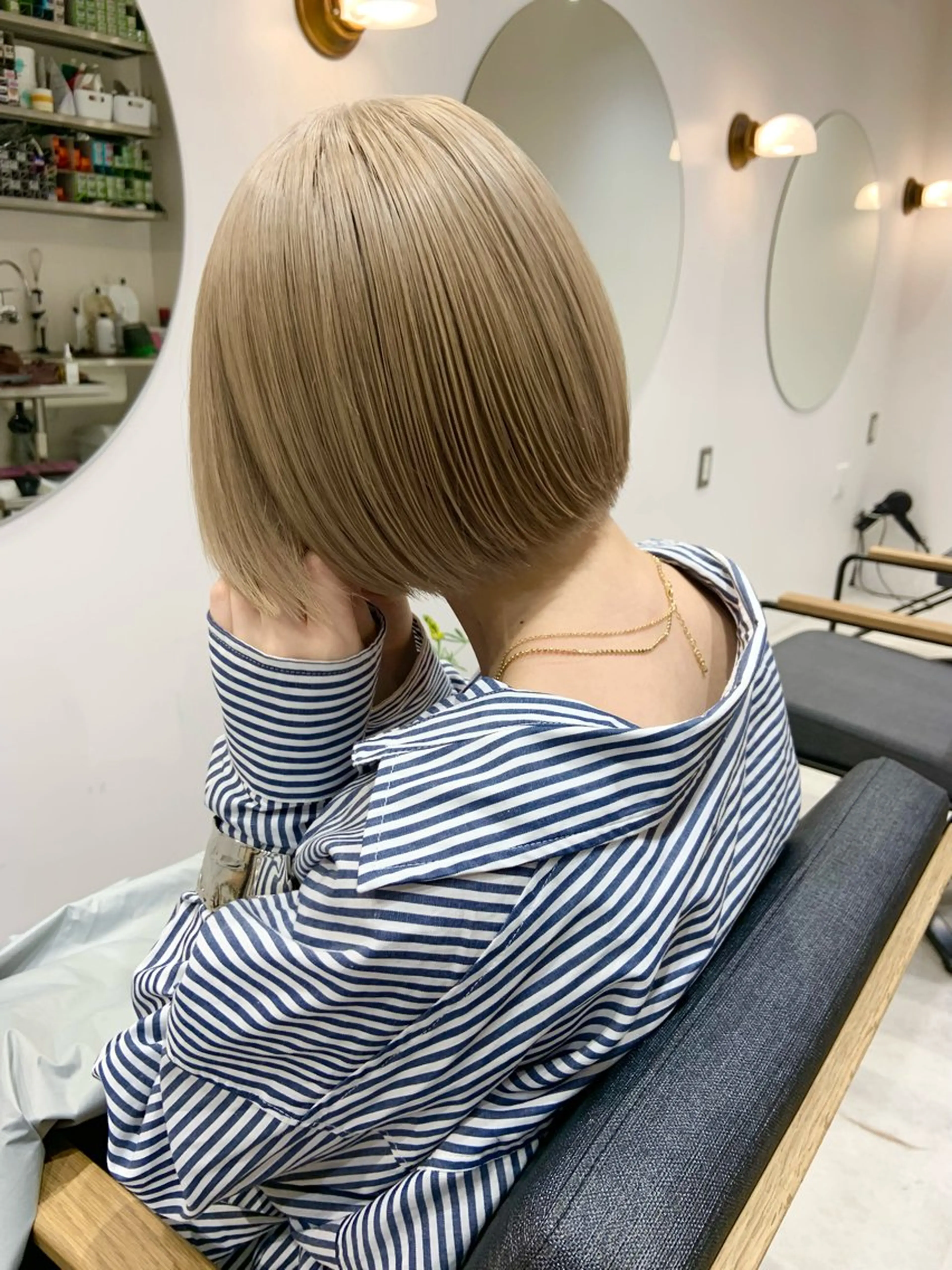 ショート カラー パーマ/ボブ /レイヤー チヒロのヘアスタイル