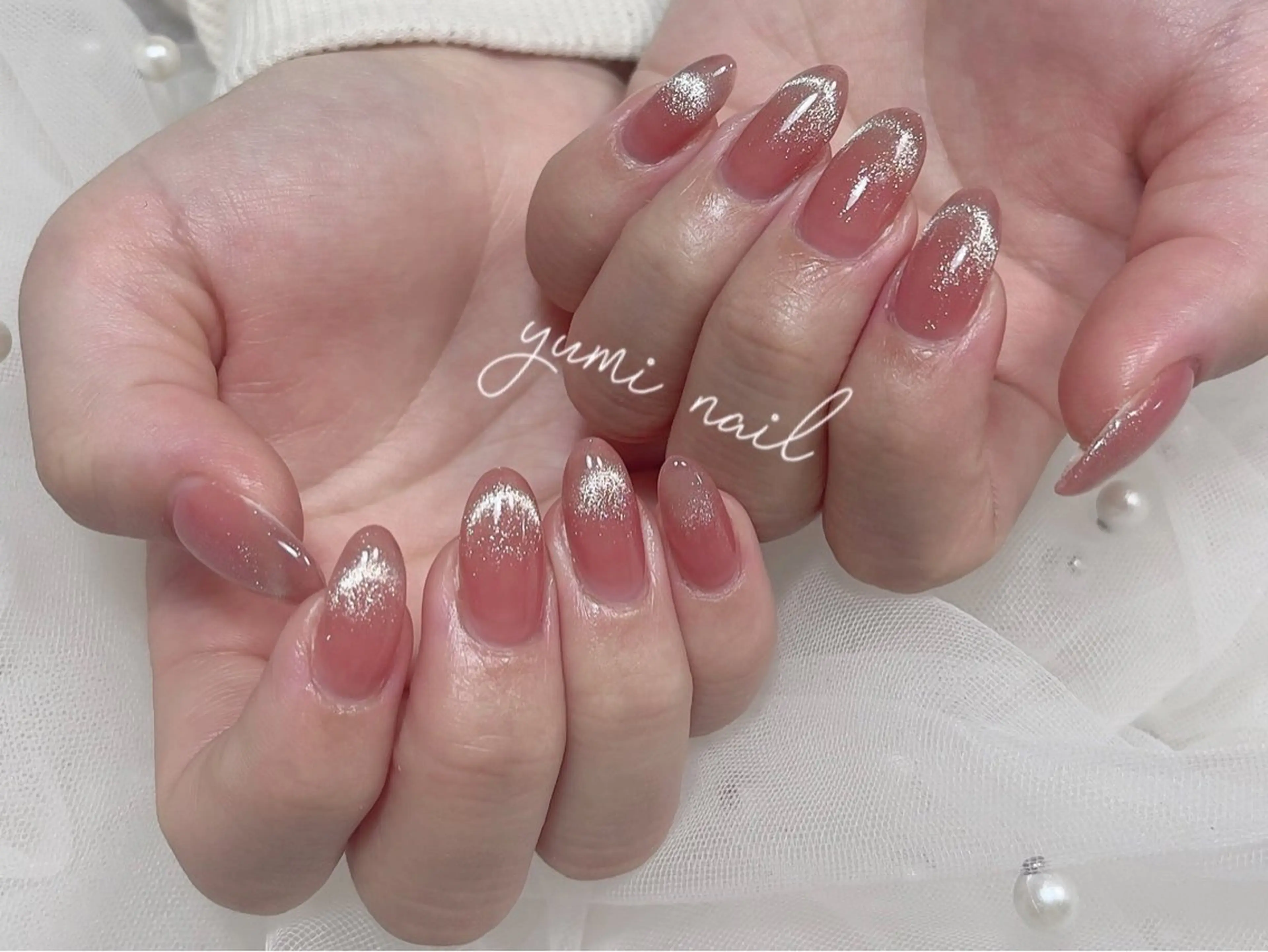 ネイル ハンドネイル 𝐲𝐮𝐦𝐢🎀 長さ出しデザイン専門のネイルデザイン