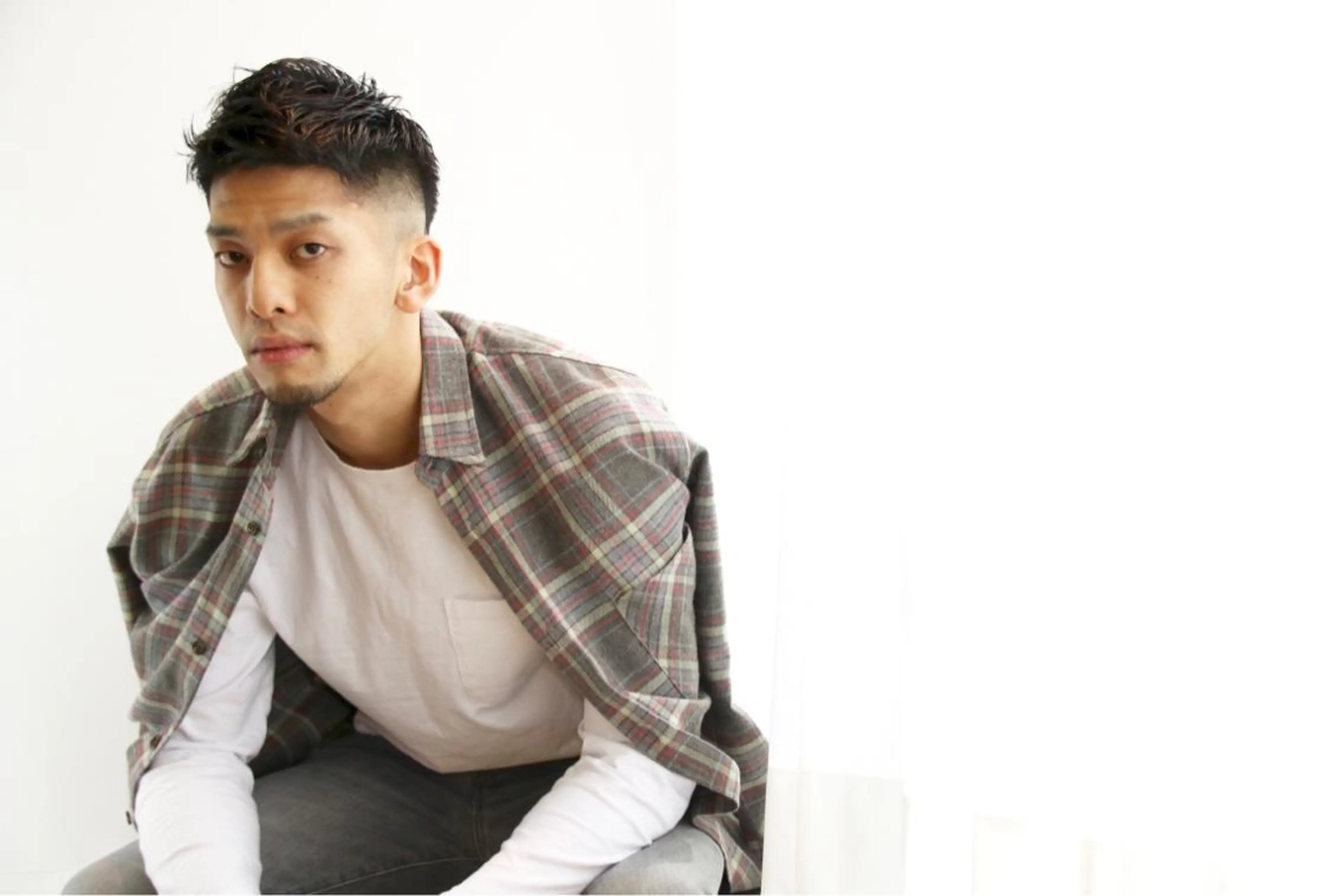 メンズ フェードカット カット ヘッドスパ MIZUHO / ダブルカラー髪質改善のヘアスタイル