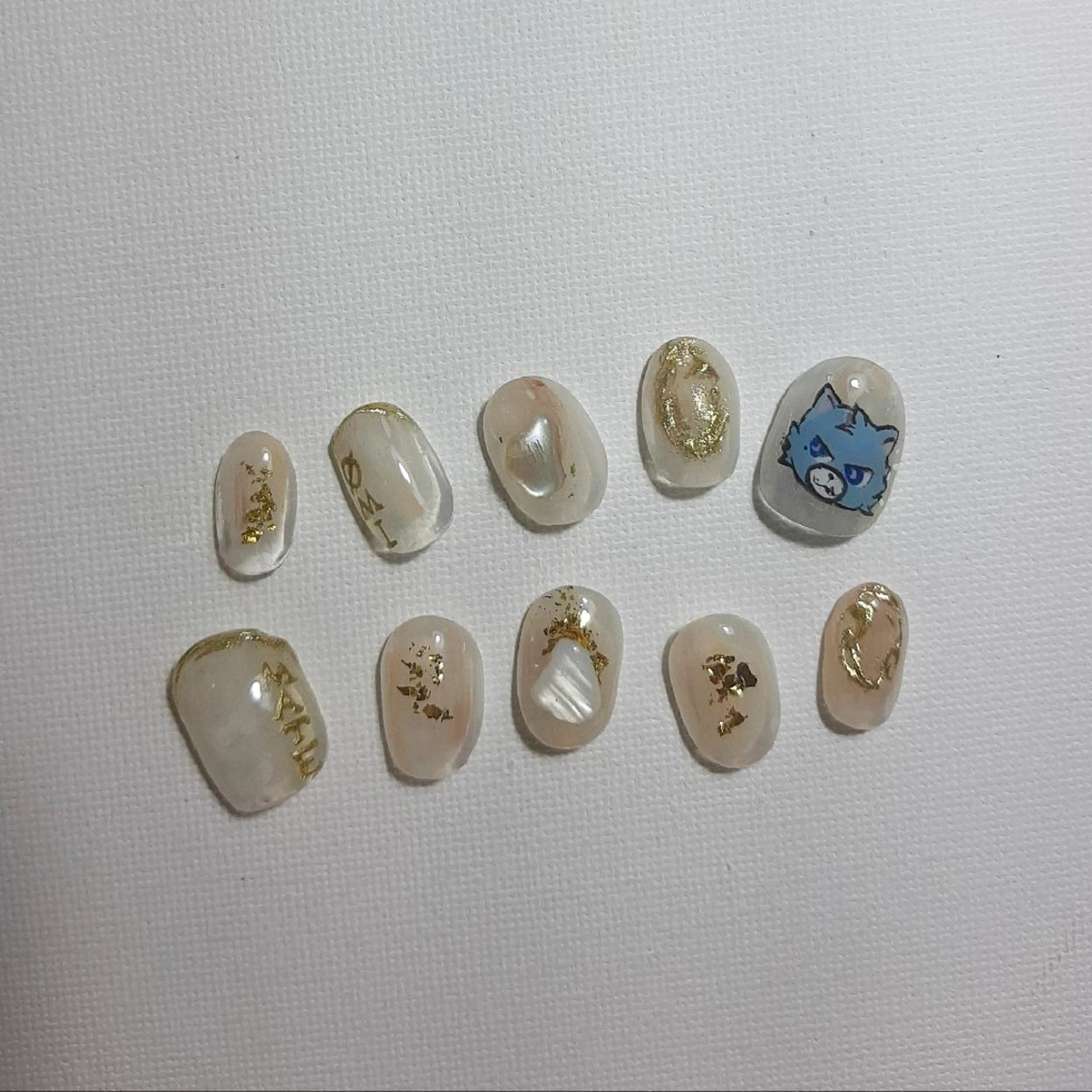 ネイル ジェルネイル 持ち込み ショートネイル owlnail /持込みデザイン専門のネイルデザイン