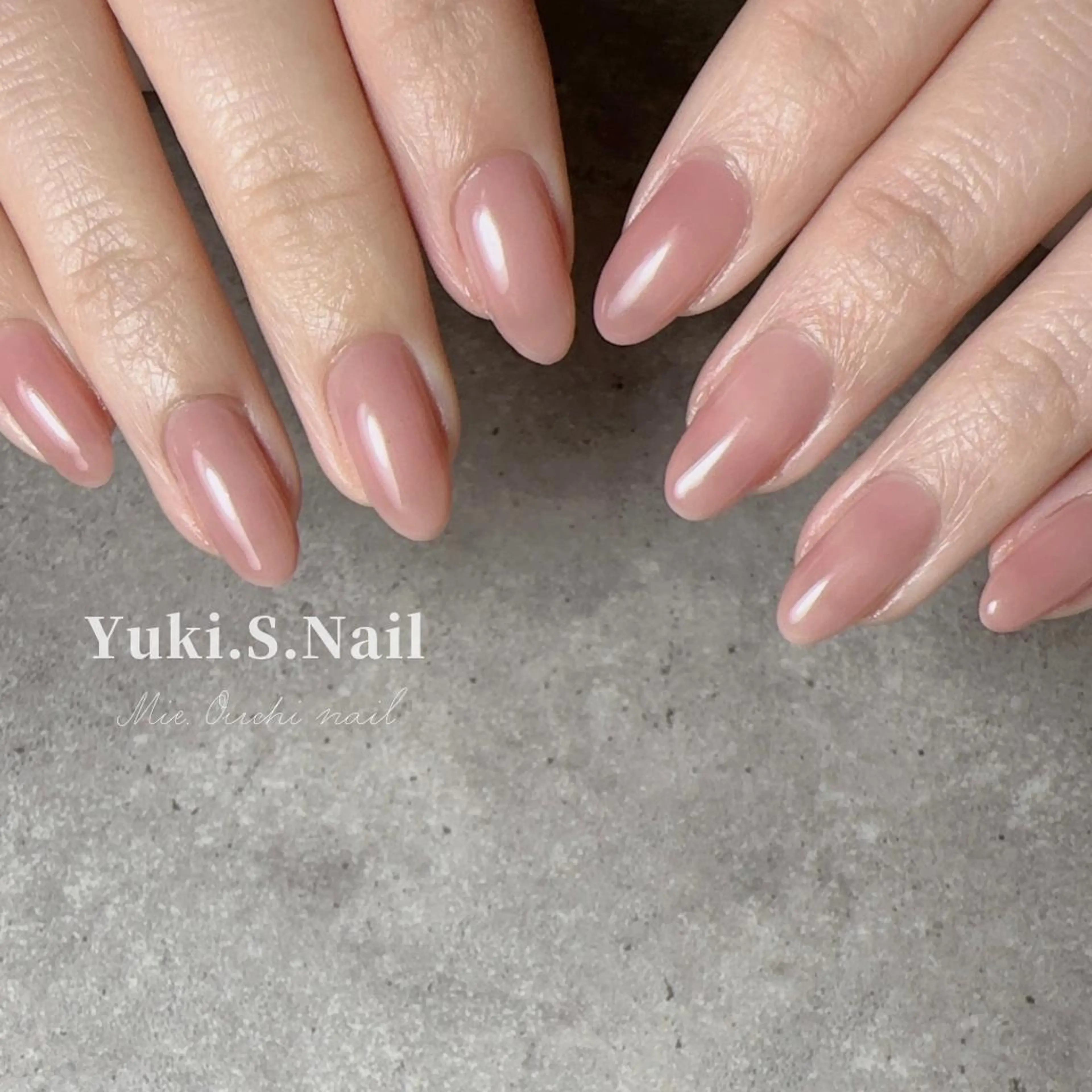 セミロング ハンドネイル Yuki S.Nailのネイルデザイン