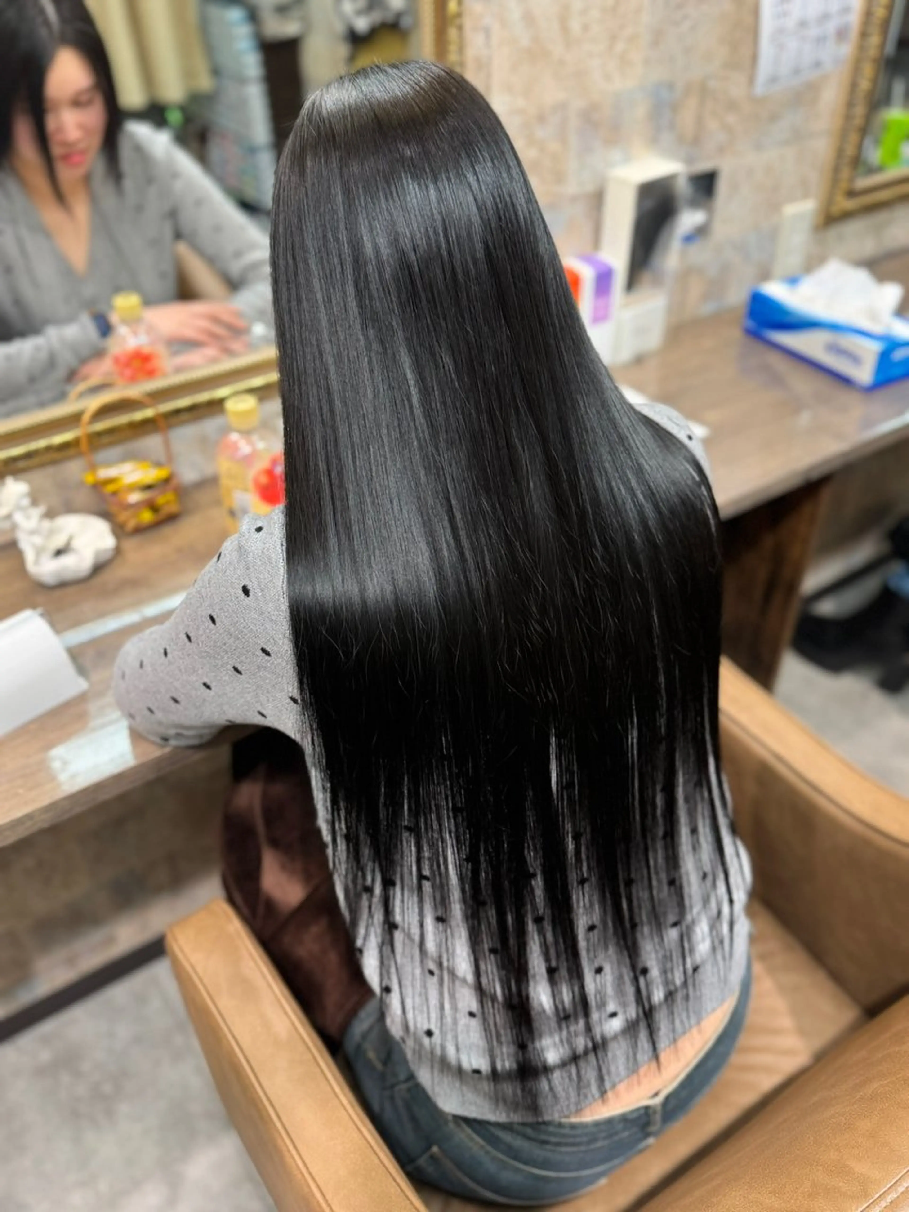 ロング ヘアカラー トリートメント Arphy/ /のヘアスタイル