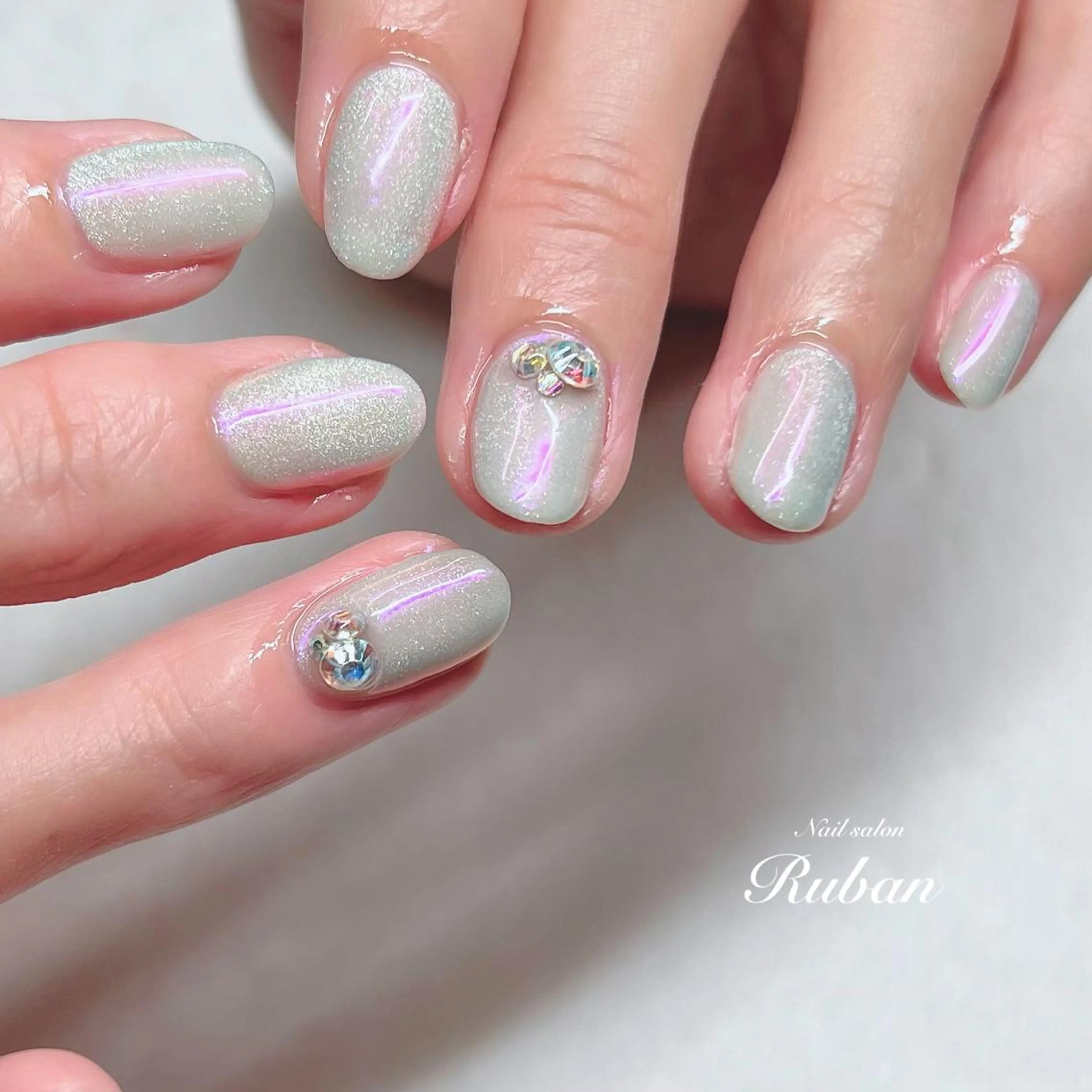 ネイル マグネットネイル ワンカラーネイル Nail salon Ruban所属・Nail salon Rubanのネイルデザイン