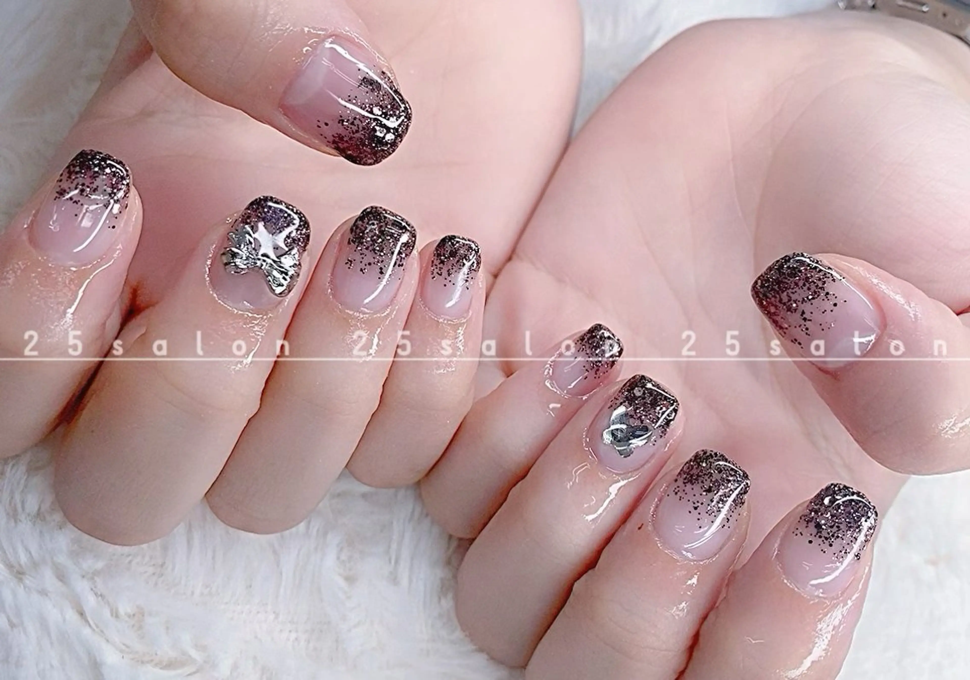 ネイル オーロラネイル チークネイル フットネイル フレンチネイル ジェルネイル 2 5のマツエク・マツパデザイン