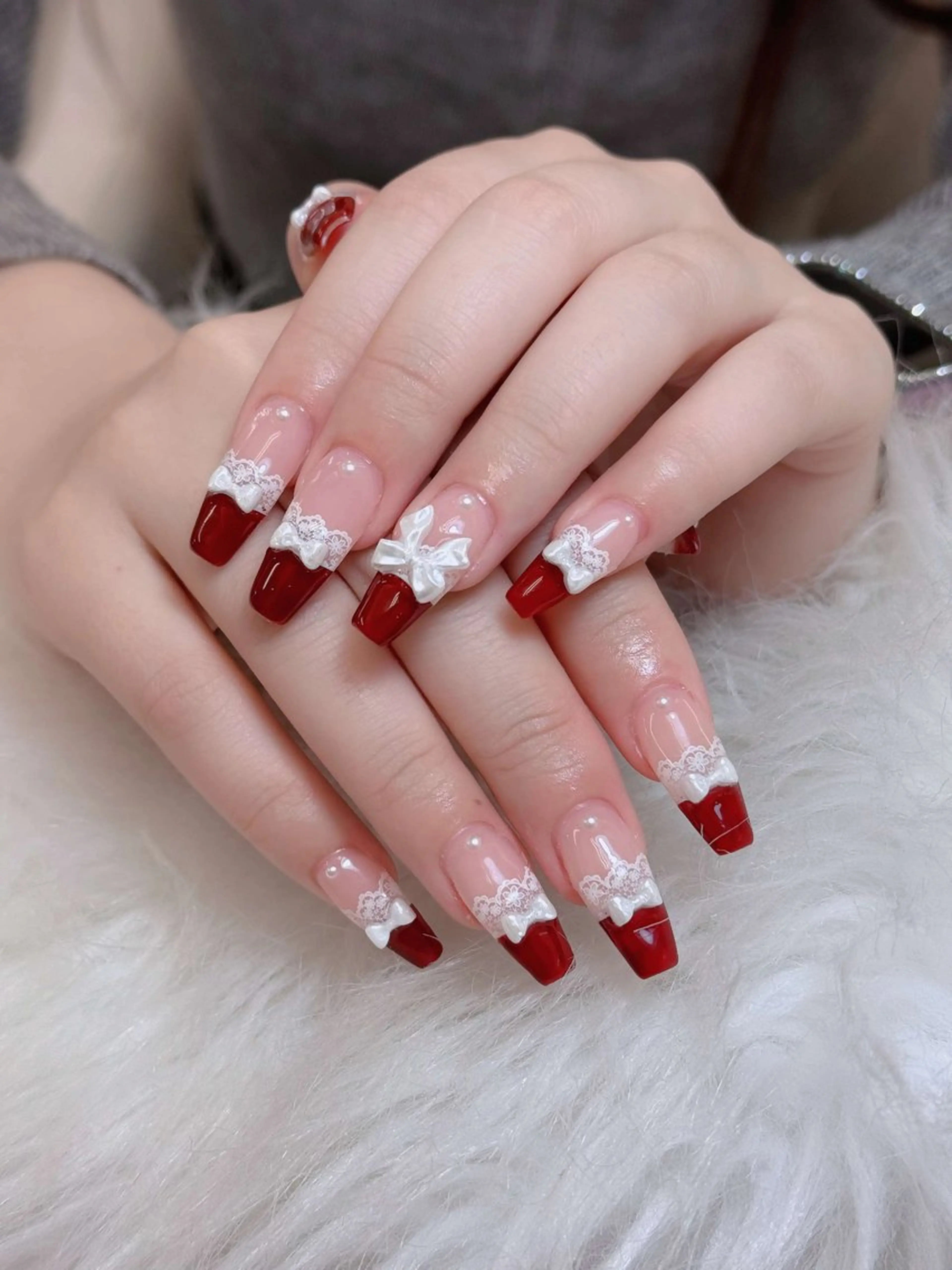 ネイル リボン Chan nailsのネイルデザイン