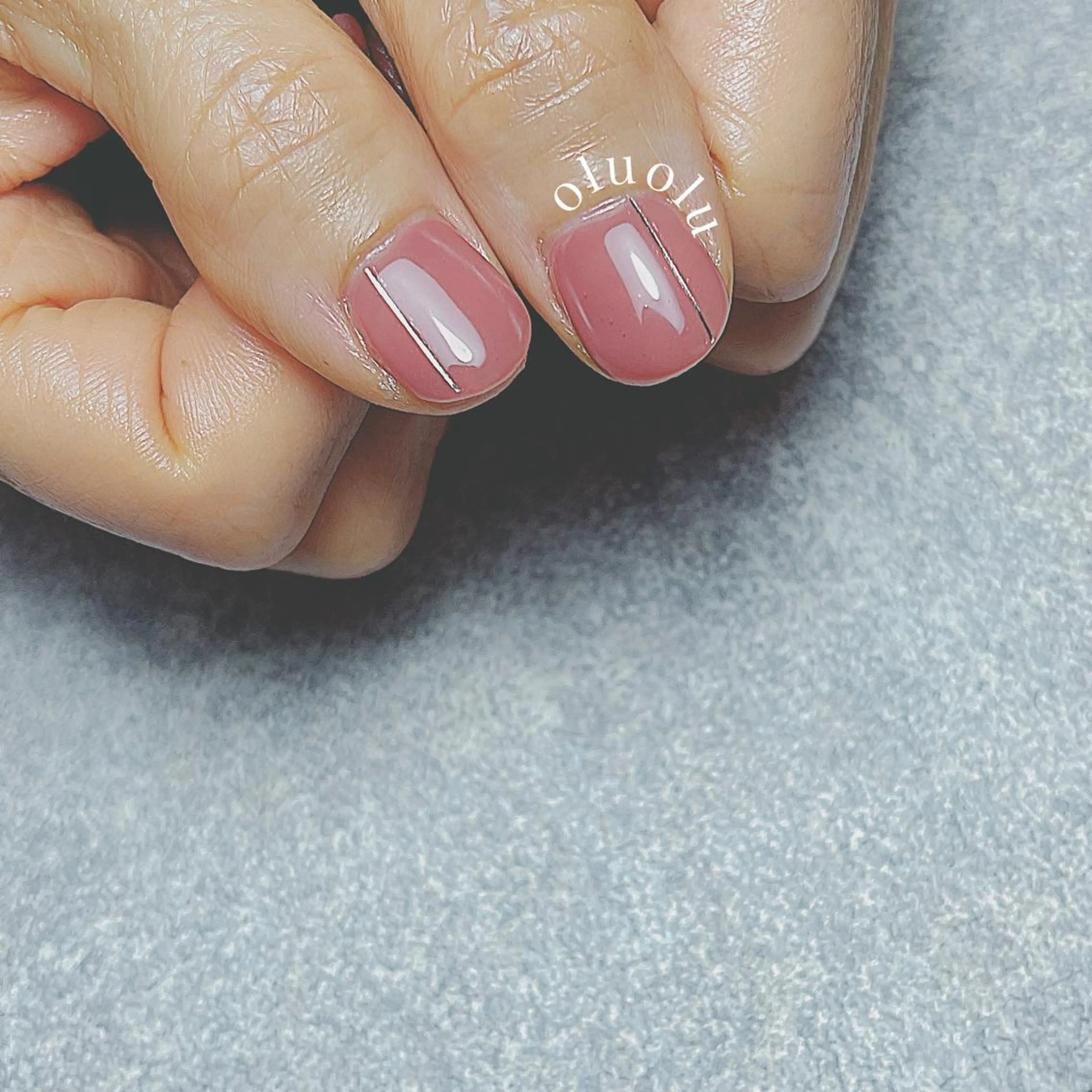 ネイル アートネイル ジェルネイル オフィスネイル ワンカラーネイル パラジェル ハンドネイル 大村 紬華のネイルデザイン