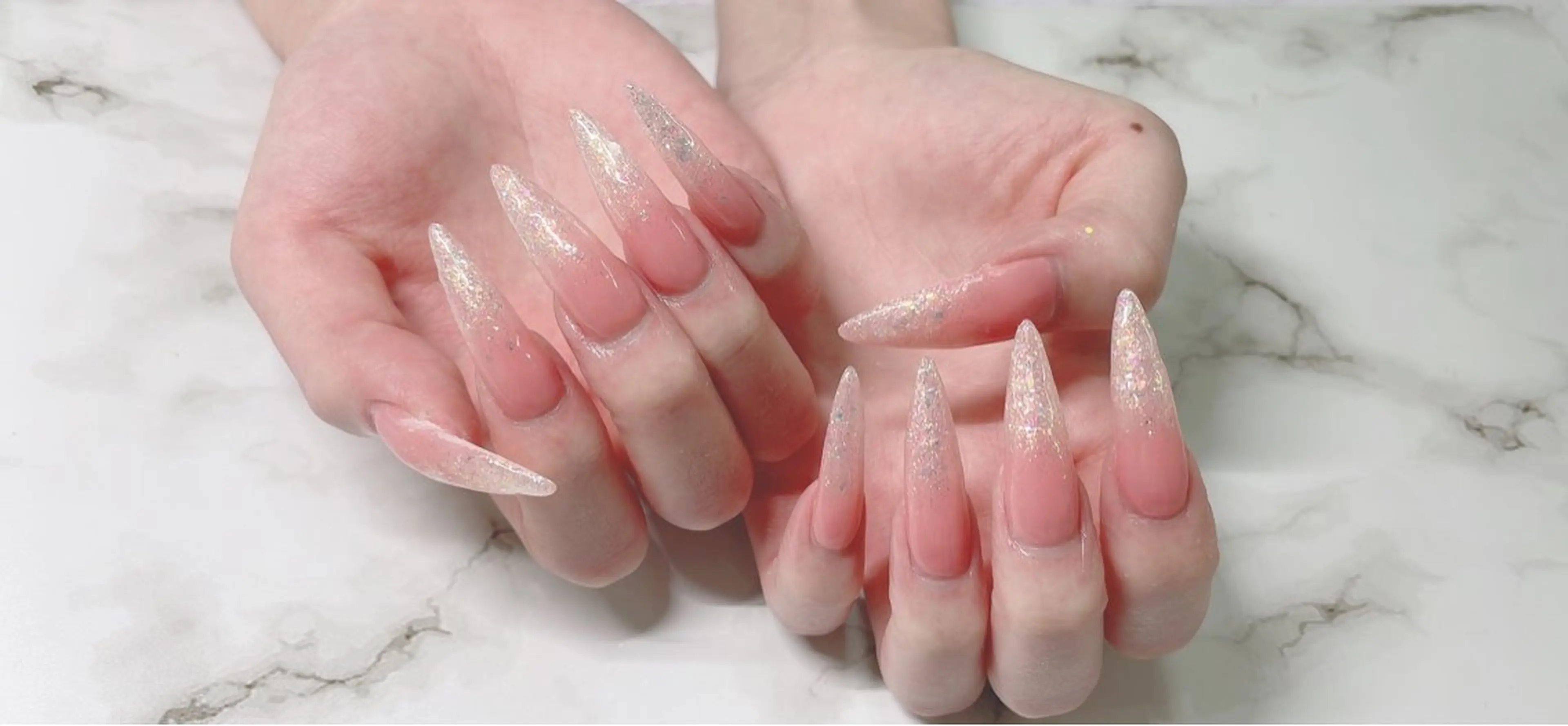 ネイル キラキラネイル 韓国ネイル ネイルチップ ワンホンネイル Van Nail Salon 本厚木のネイルデザイン