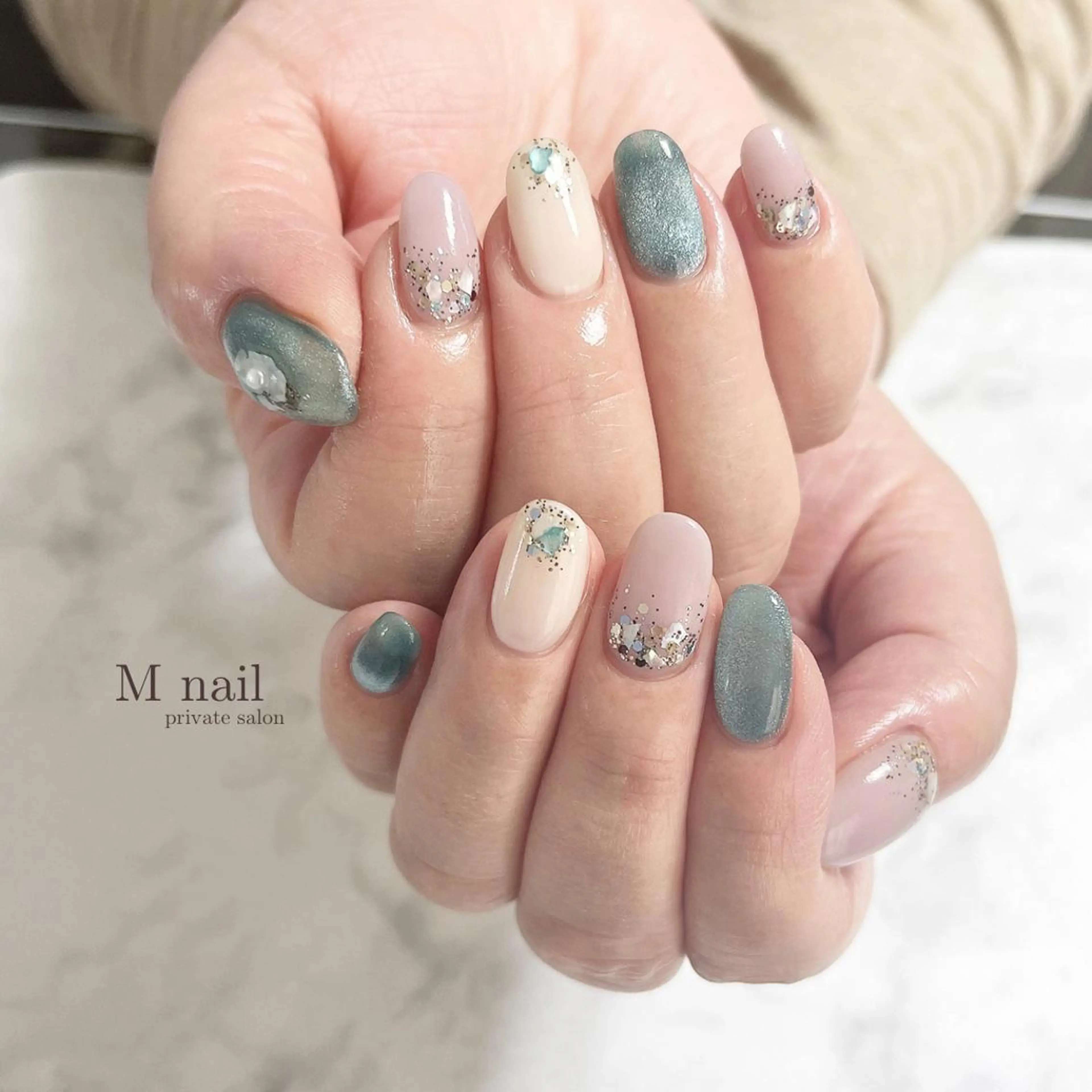 ネイル マグネットネイル ハンドネイル M　nail所属・M nailのネイルデザイン