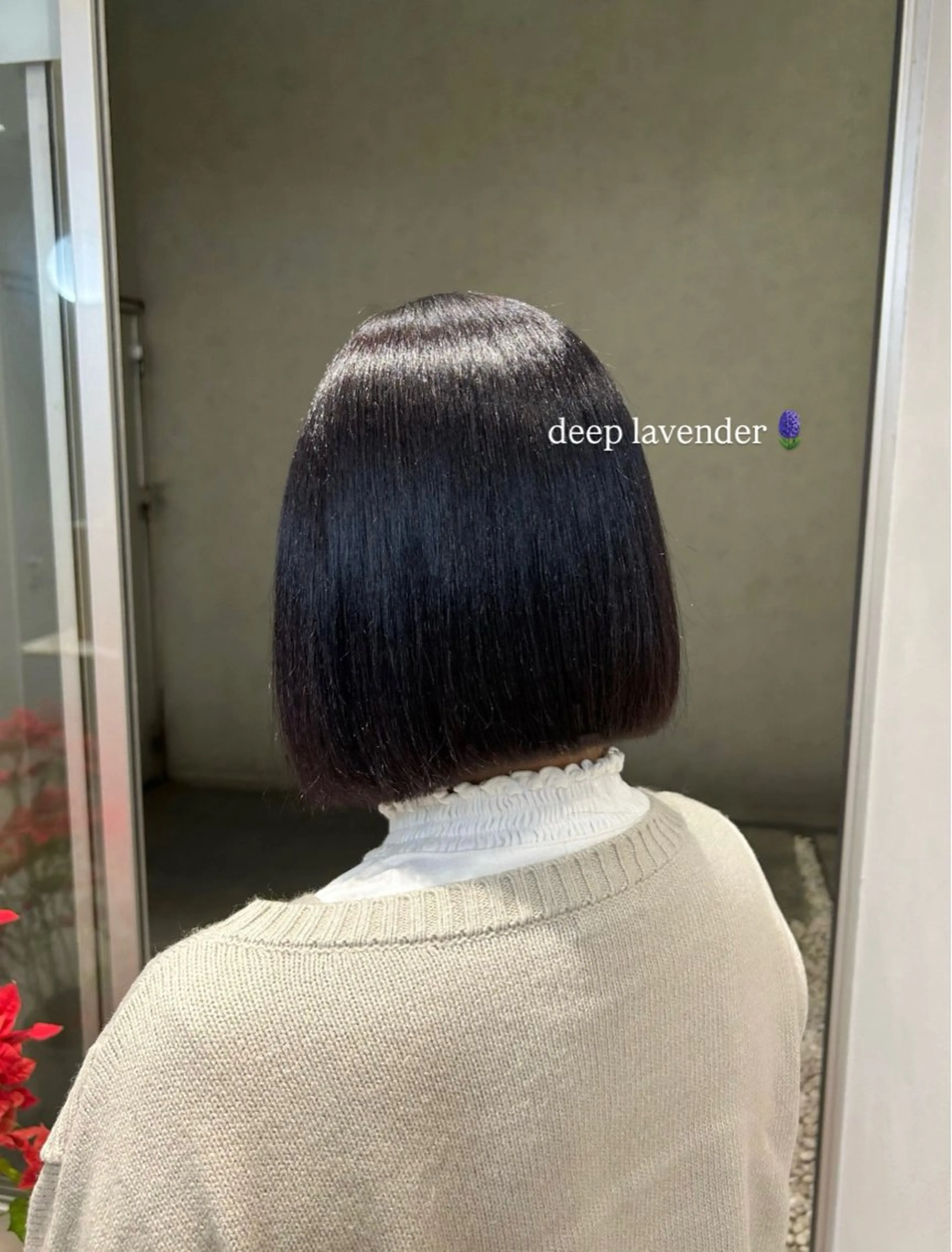 ミディアム カラー ラベンダーカラー 柴田 千春のヘアスタイル