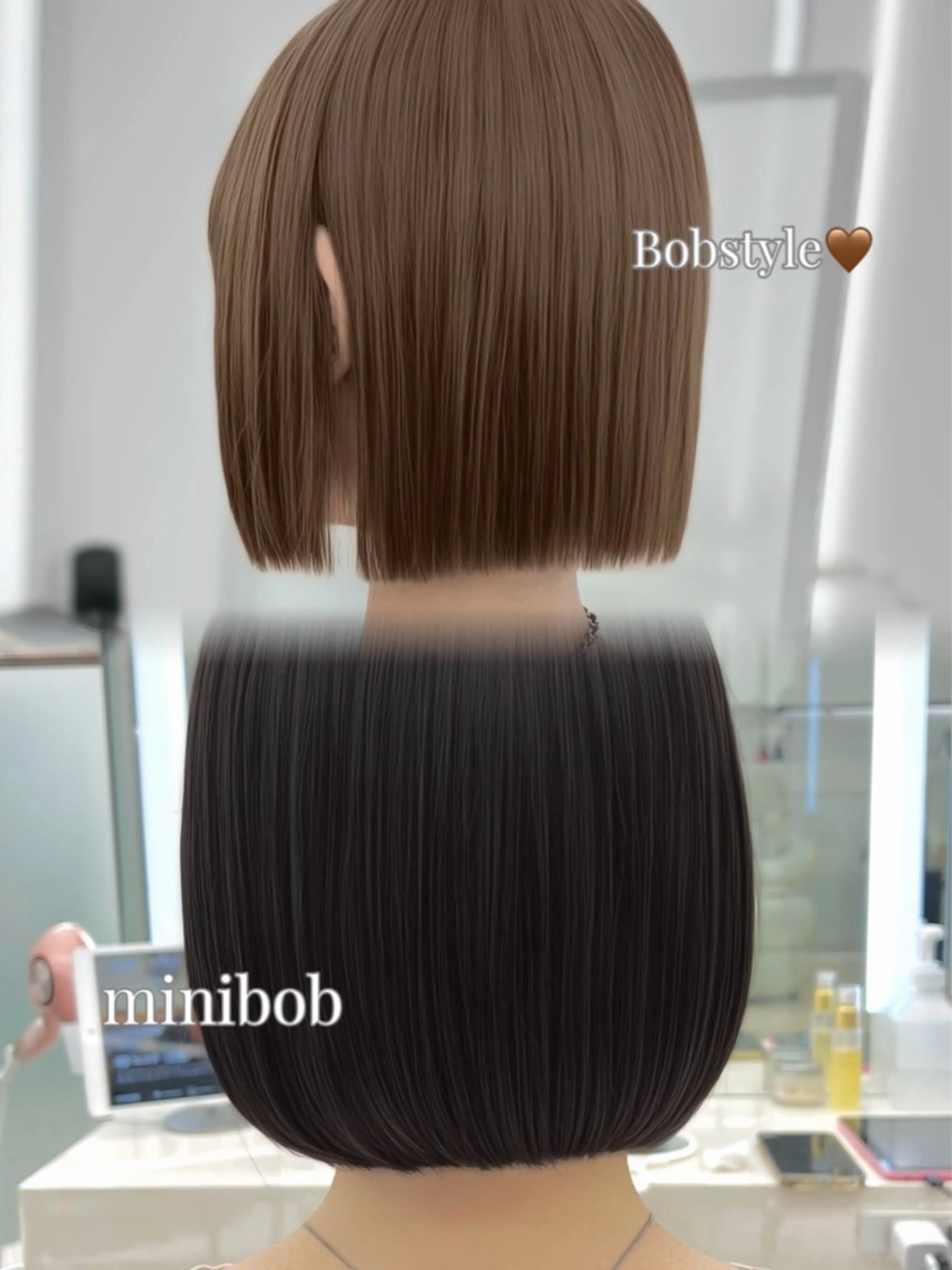 ショート カラー ボブ 小顔カット 外ハネヘア トリートメント COAGINZA /ボブ/ERINAのヘアスタイル