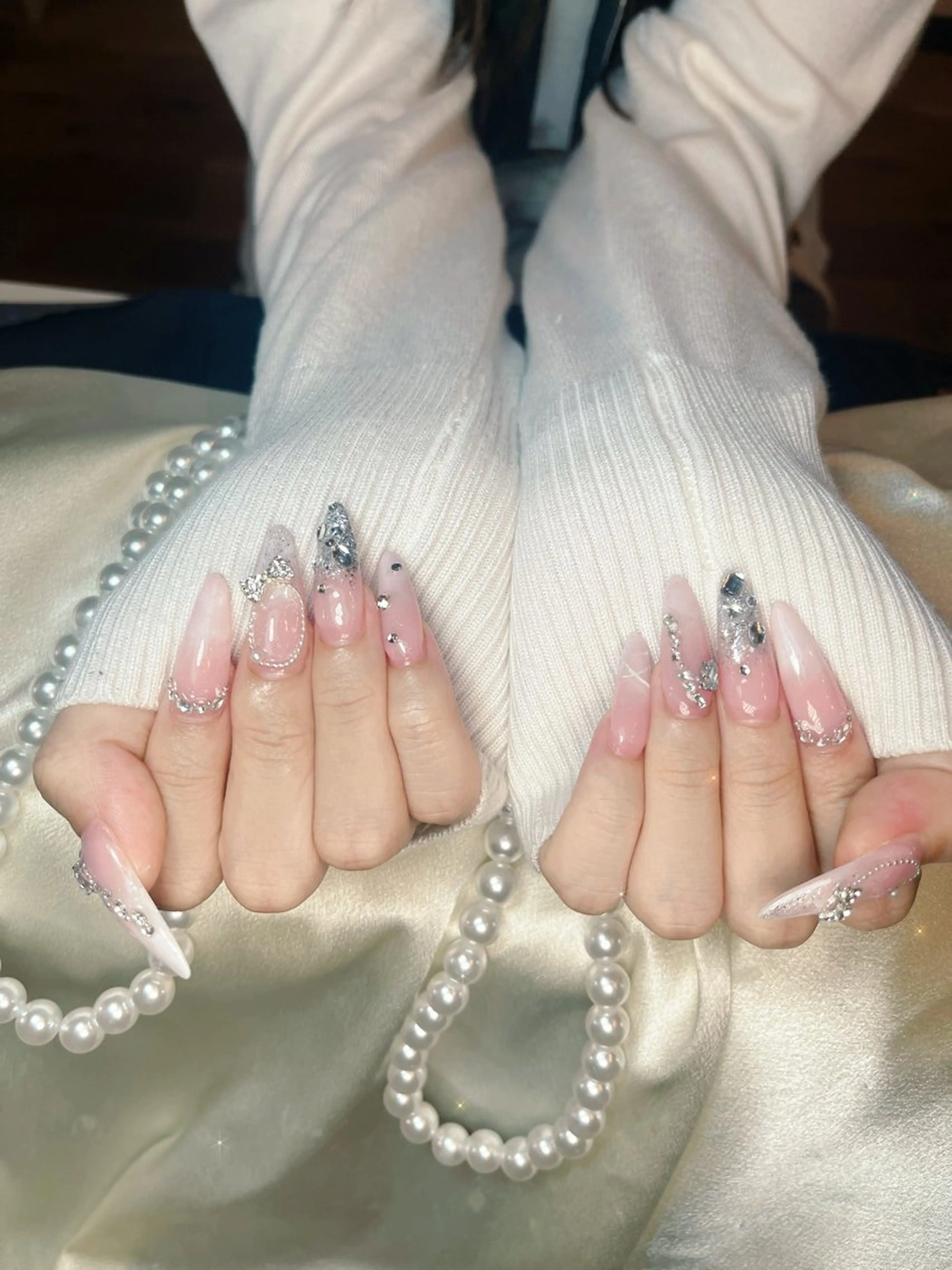 ネイル グラデーション オフィスネイル ハンドネイル リセス 高田馬場のネイルデザイン