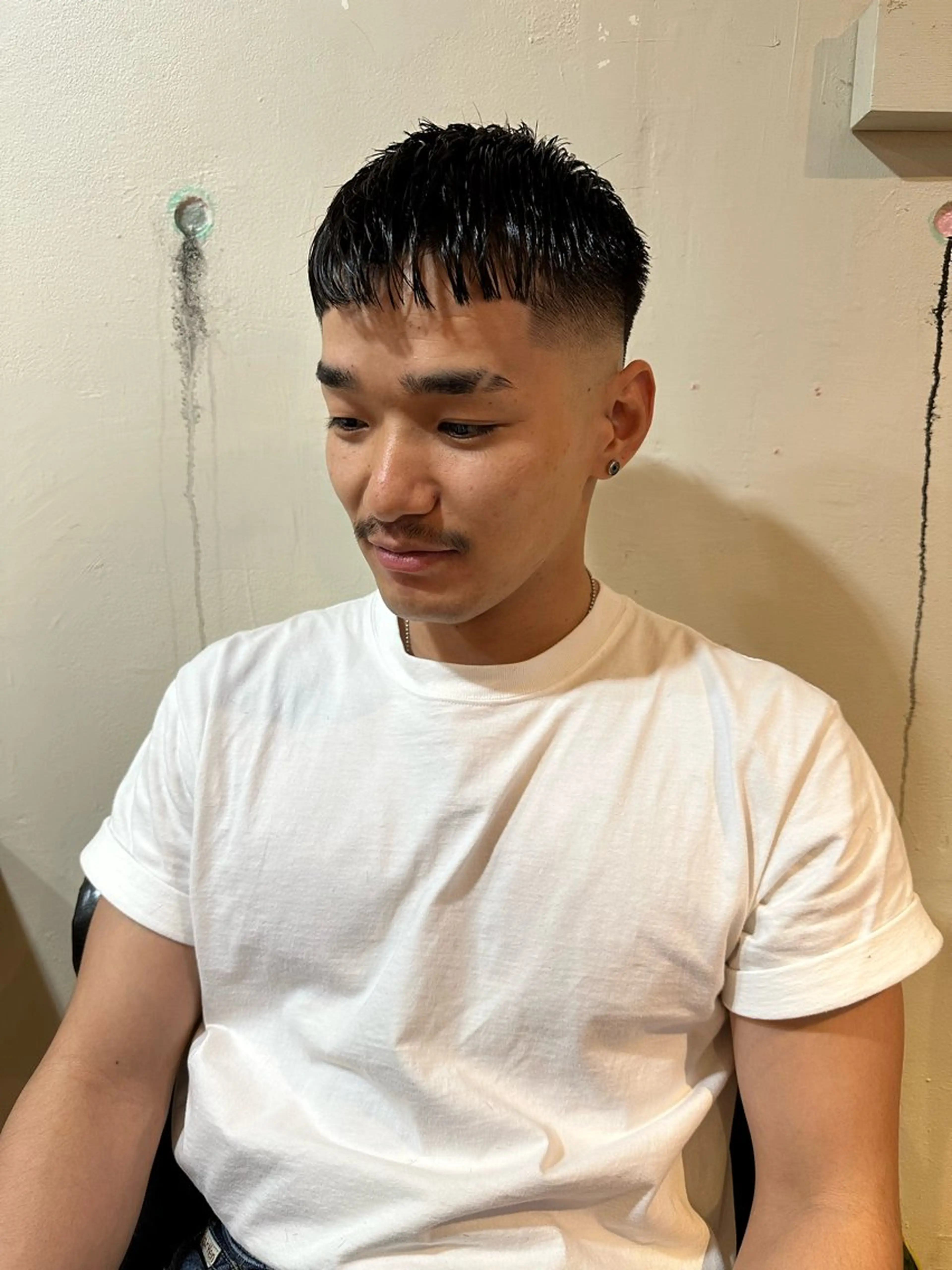 ショート メンズ フェードカット スキンフェード BOW【ボウ】所属・メンズパーマ/本町/ 心斎橋/Takumiのヘアスタイル