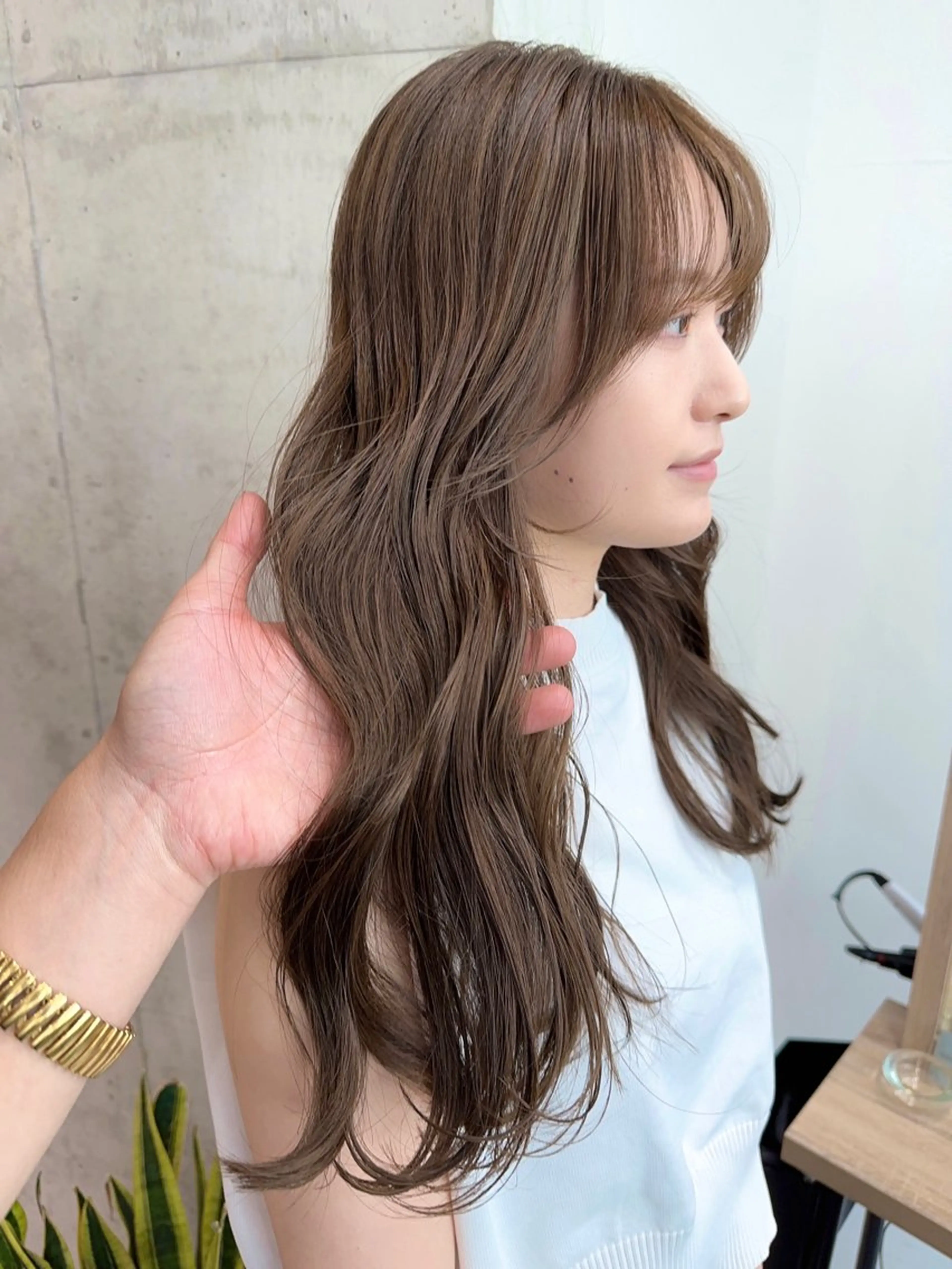 ロング カット ヘアカラー トリートメント ✨透明感カラー 恵比寿HAYATO✨のヘアスタイル