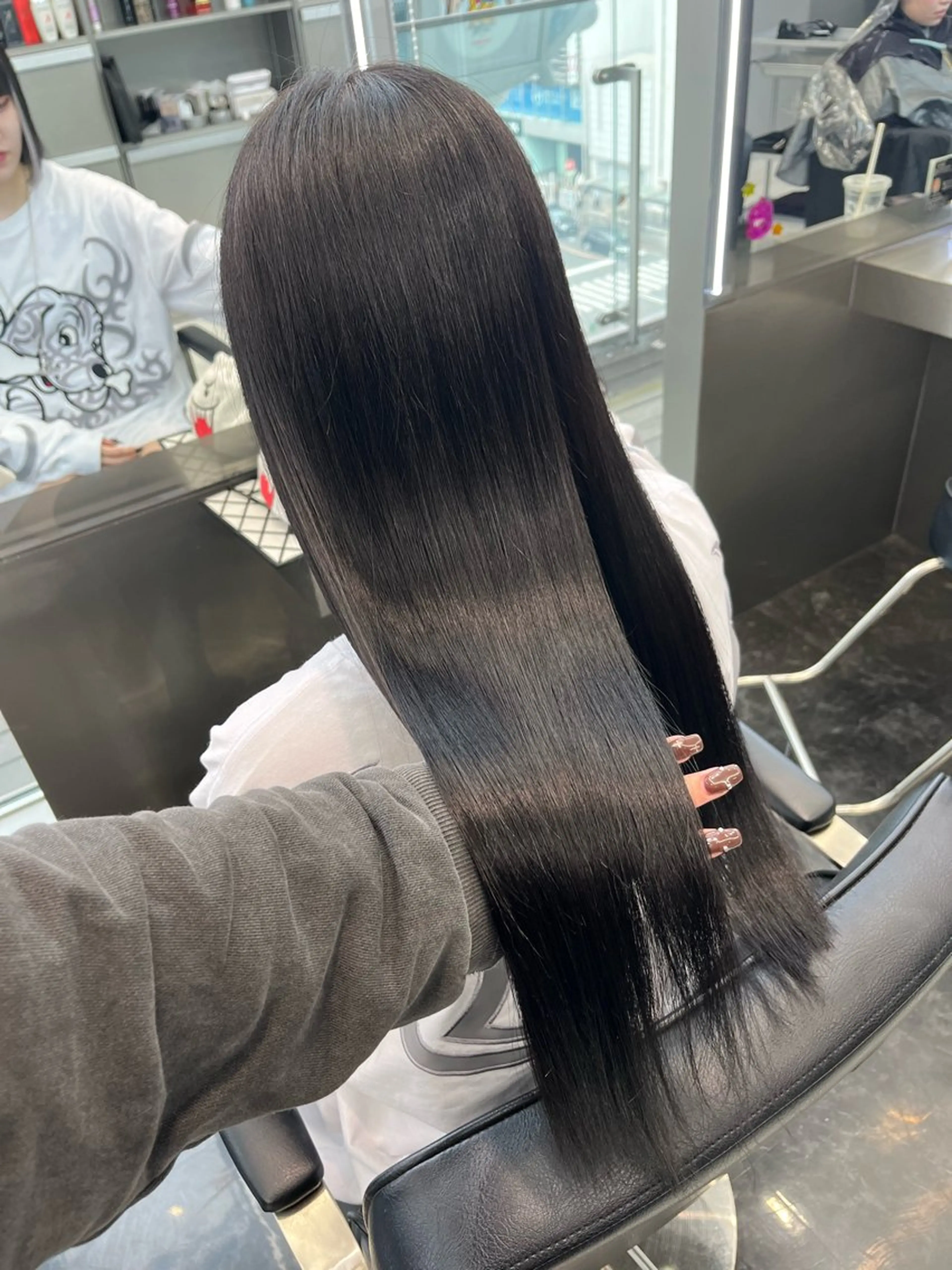 ロング カラー トリートメント トリートメント 韓国ヘア🖤/透明感 shihoのヘアスタイル