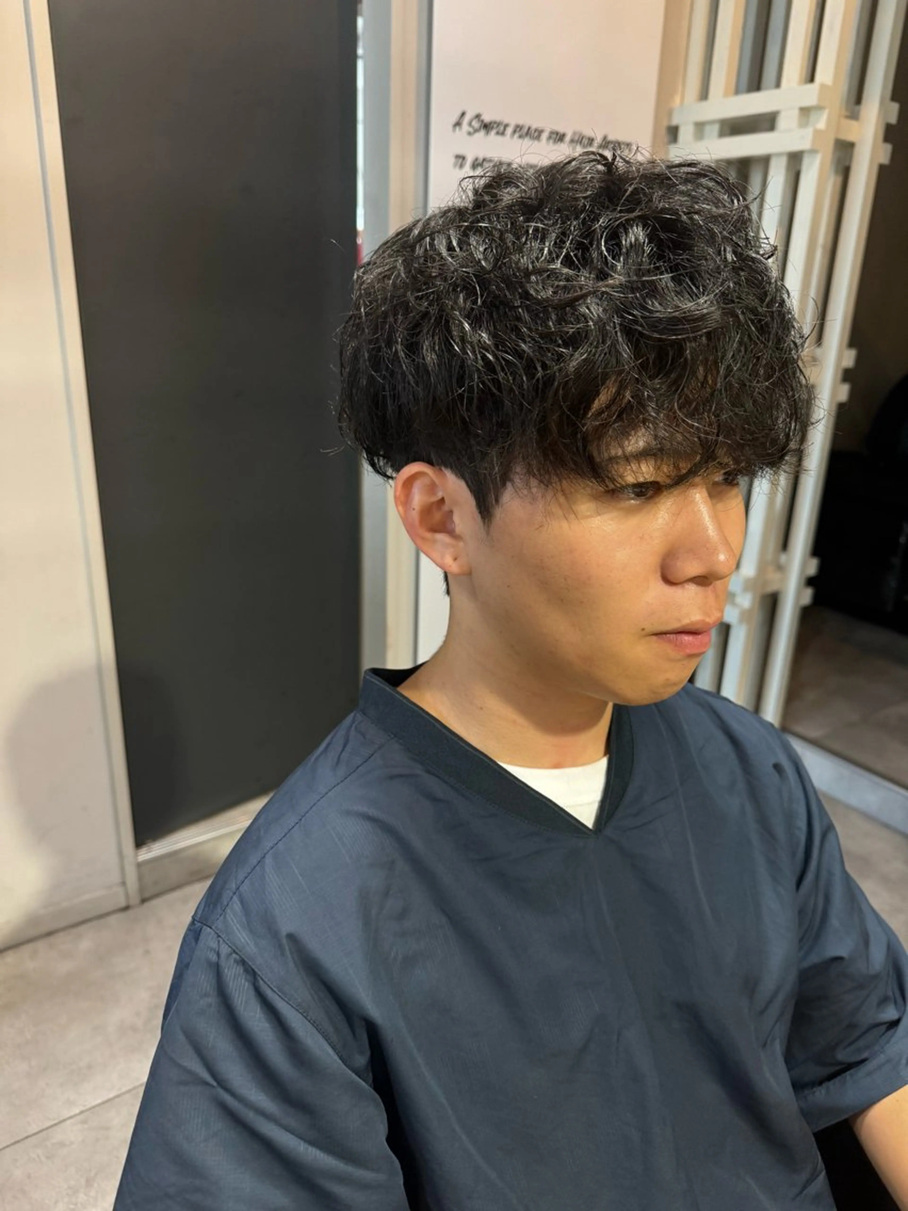 ミディアム パーマ メンズ マッシュ Dxxxx III所属・女性目線の大人 メンズ*Ayakaのヘアスタイル