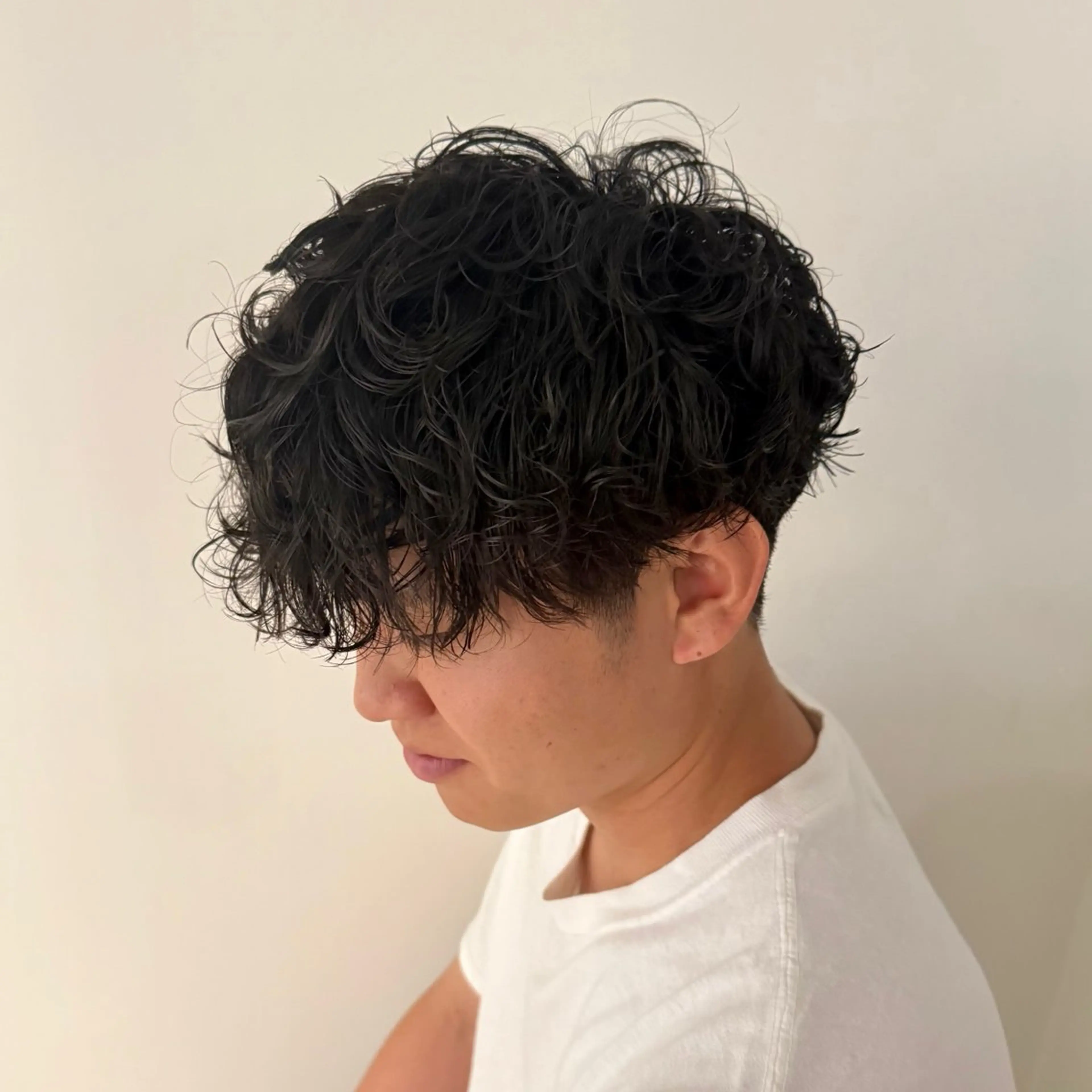 ショート パーマ メンズ さくらば ここのヘアスタイル