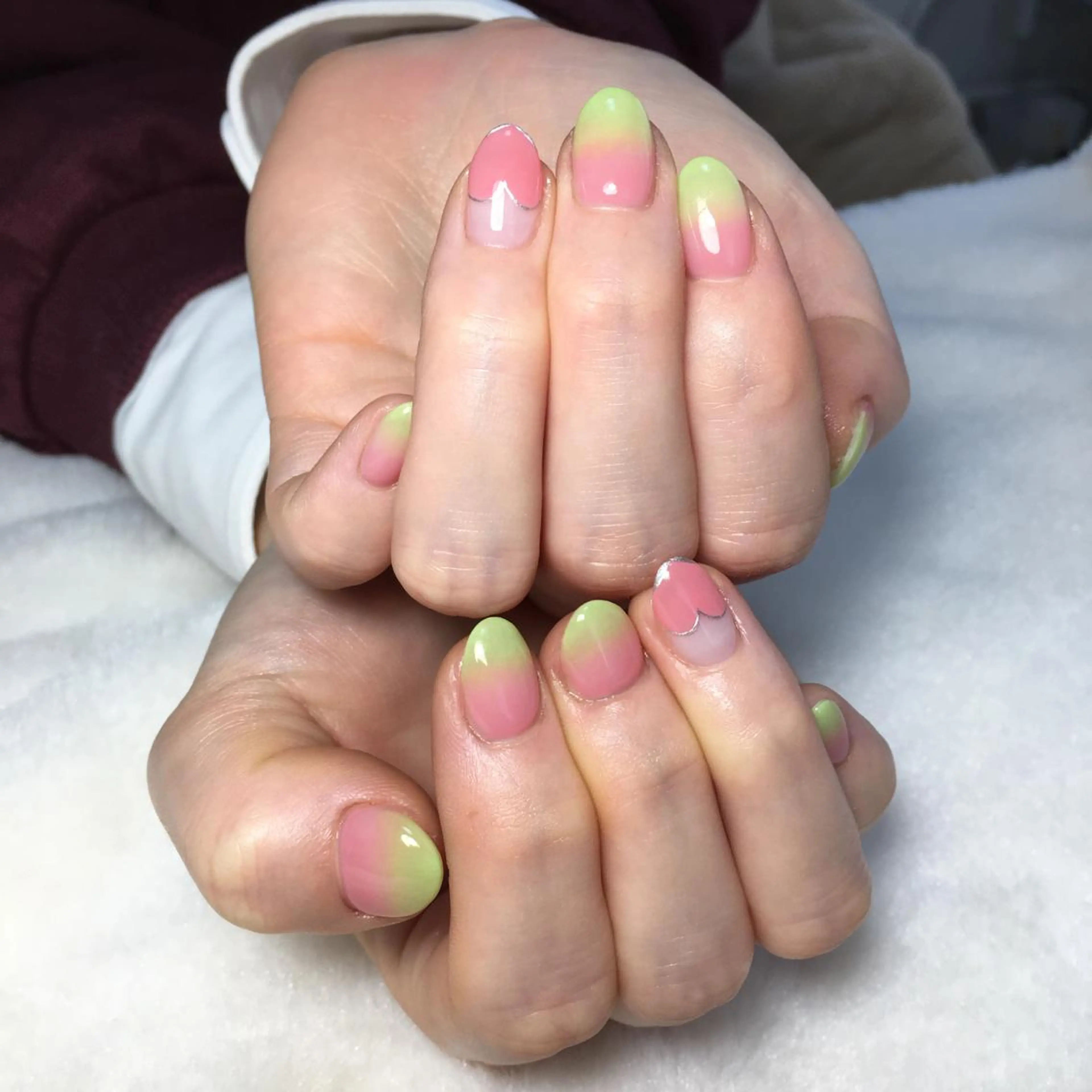 ネイル グラデーション ハンドネイル kipinail 川﨑えりかのネイルデザイン