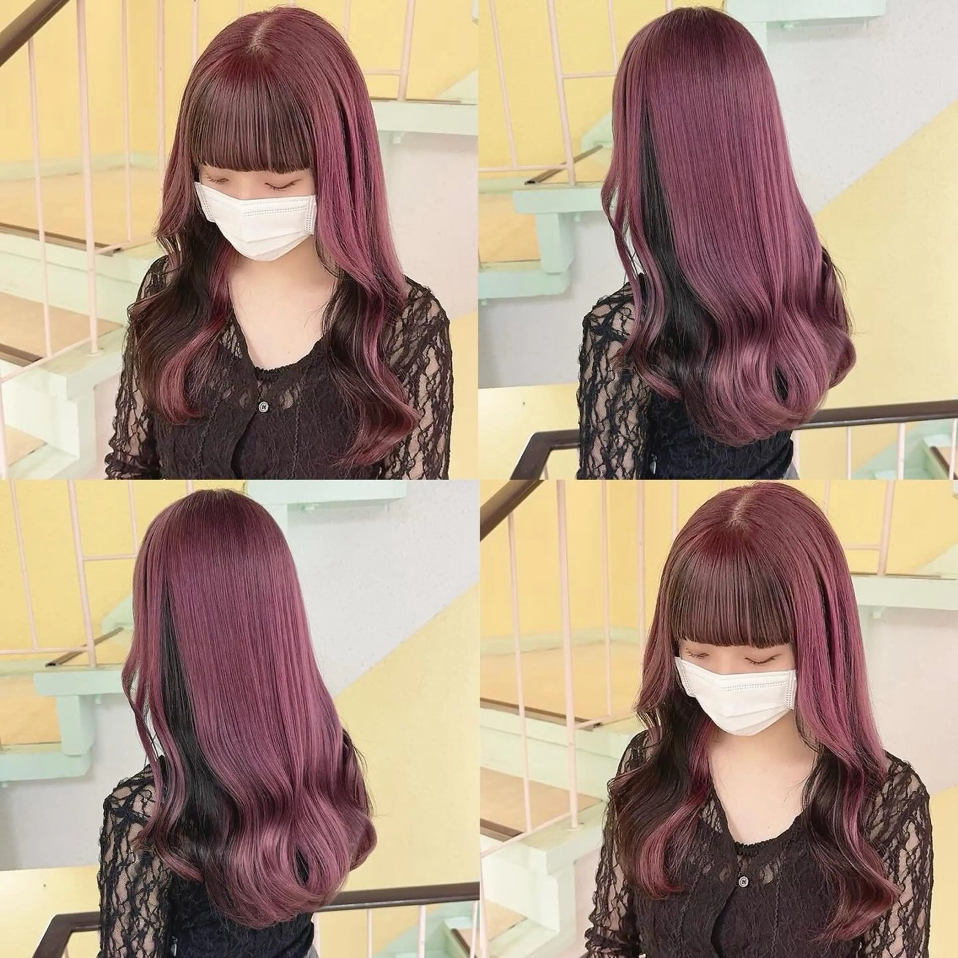 カラー ヘアカラー トリートメント 渋谷:インナーカラー ／🍒エリカ🍒のヘアスタイル