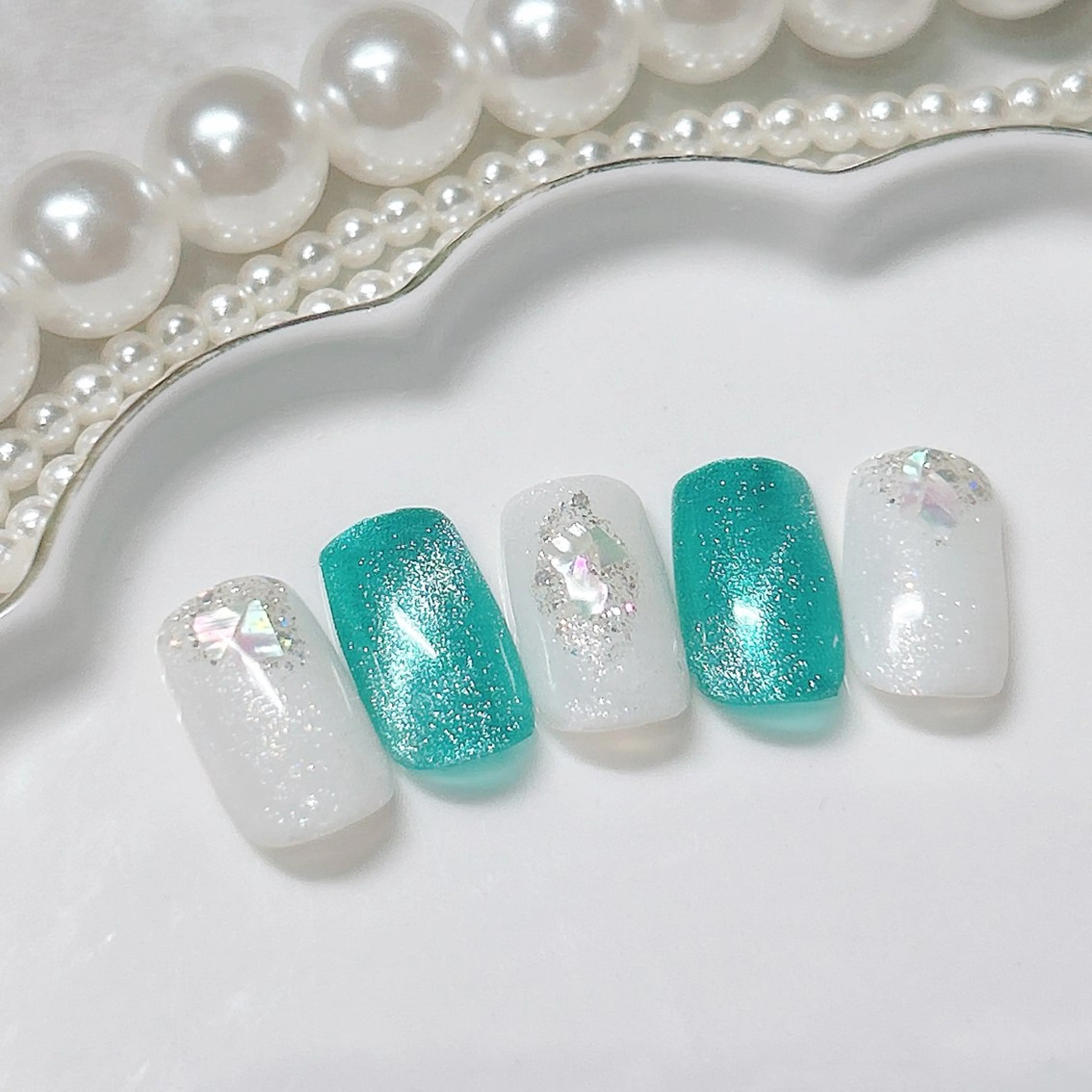 ネイル フットネイル ジェルネイル マグネットネイル パラジェル 松宮 理歩のネイルデザイン