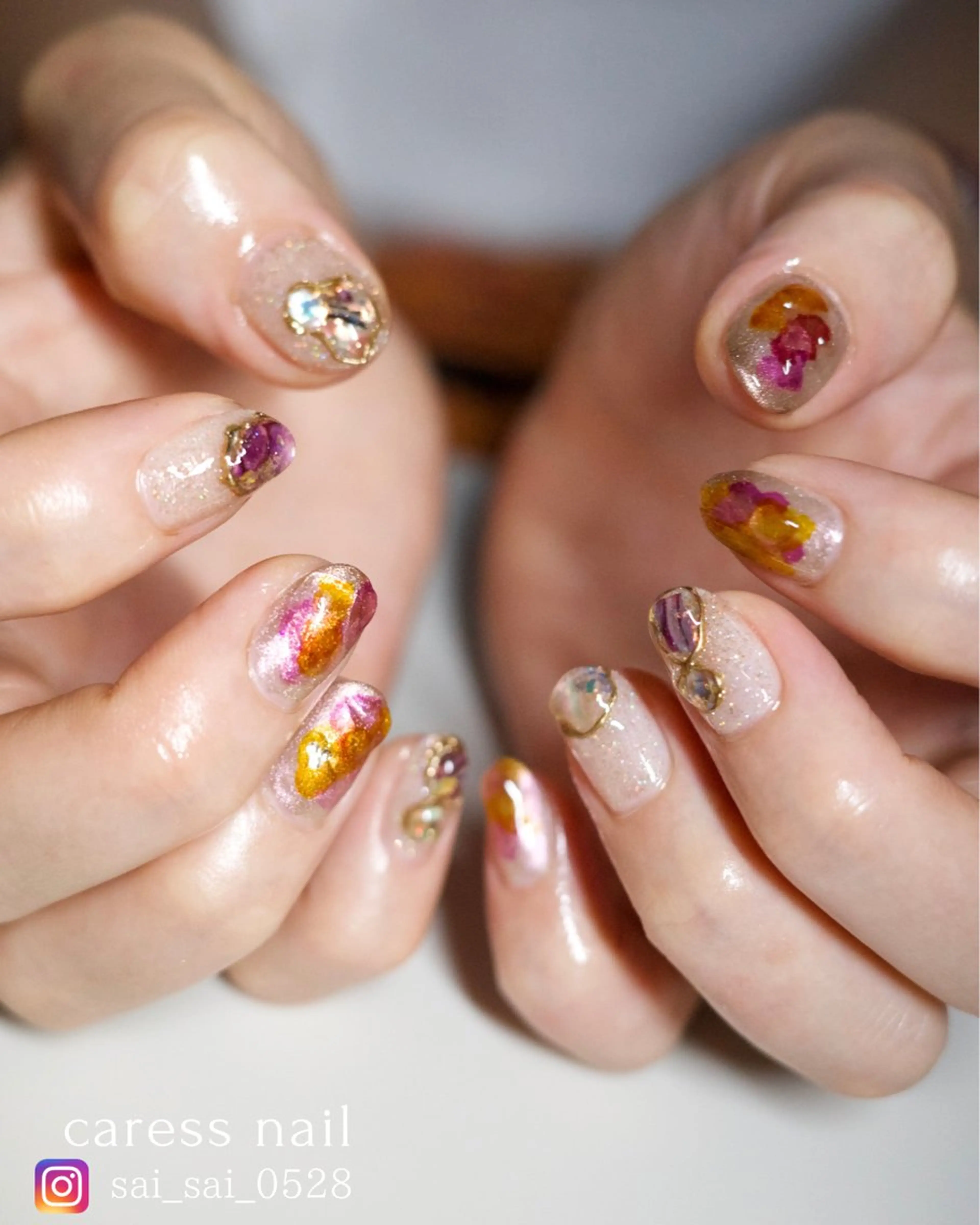 ネイル caress  nail カレスネイル　代々木上原所属・カレスネイル さいのネイルデザイン