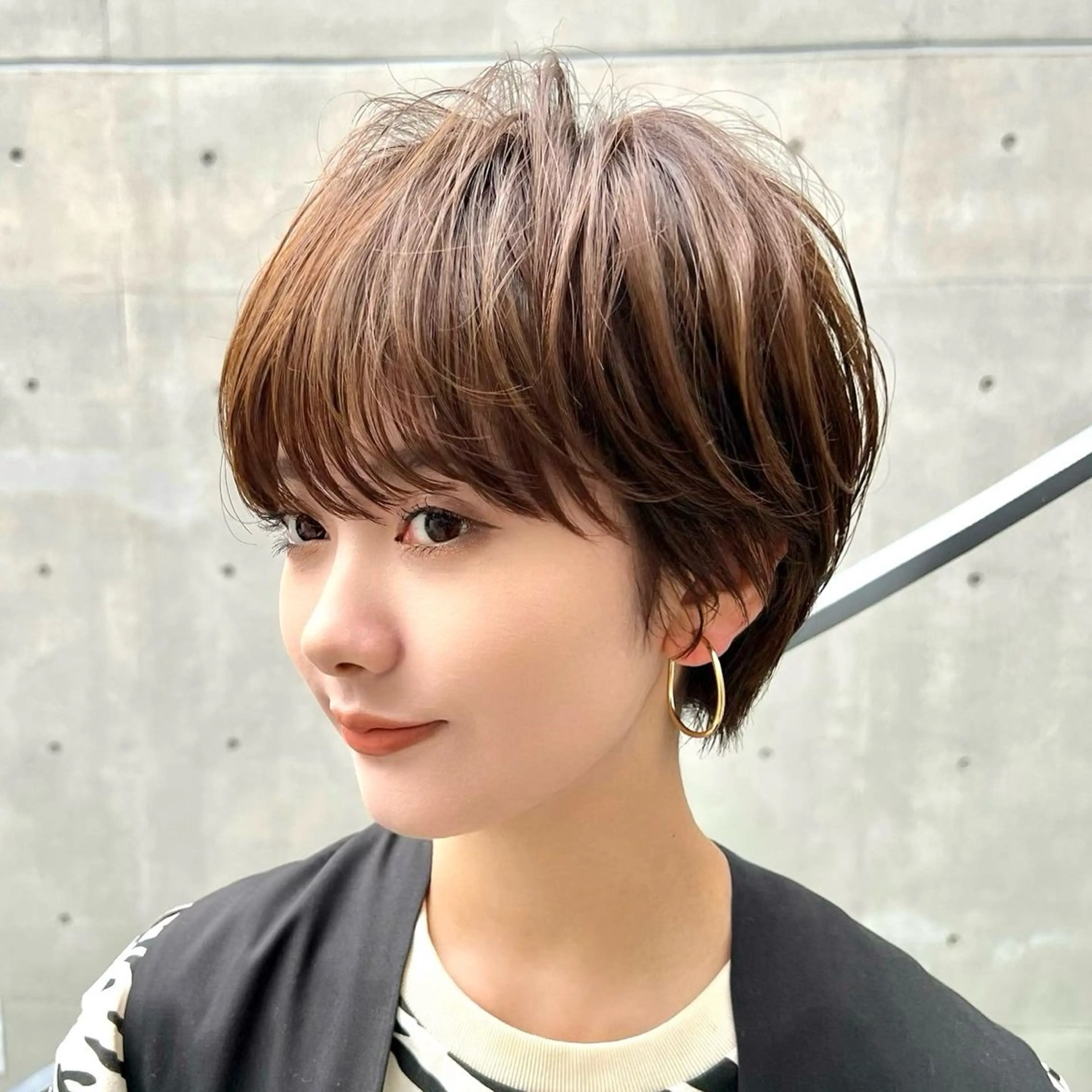 ショート カラー 似合わせカット ショートヘア カット ヘアカラー 銀座/ショート特化/ 似合わせカット/といのヘアスタイル