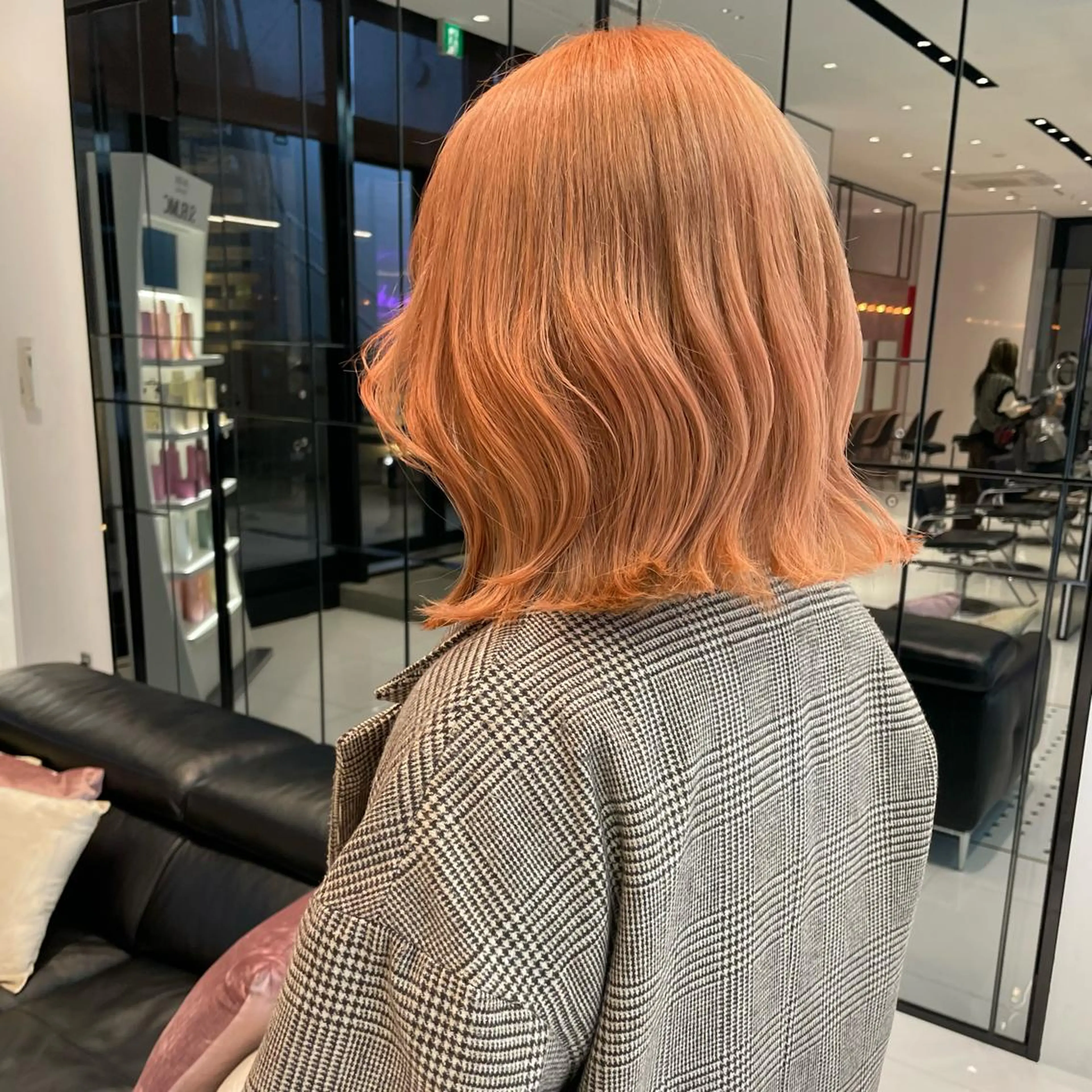 ミディアム カラー ブリーチ オレンジ ヘアカラー keen吉祥寺所属・相川 愛実のヘアスタイル