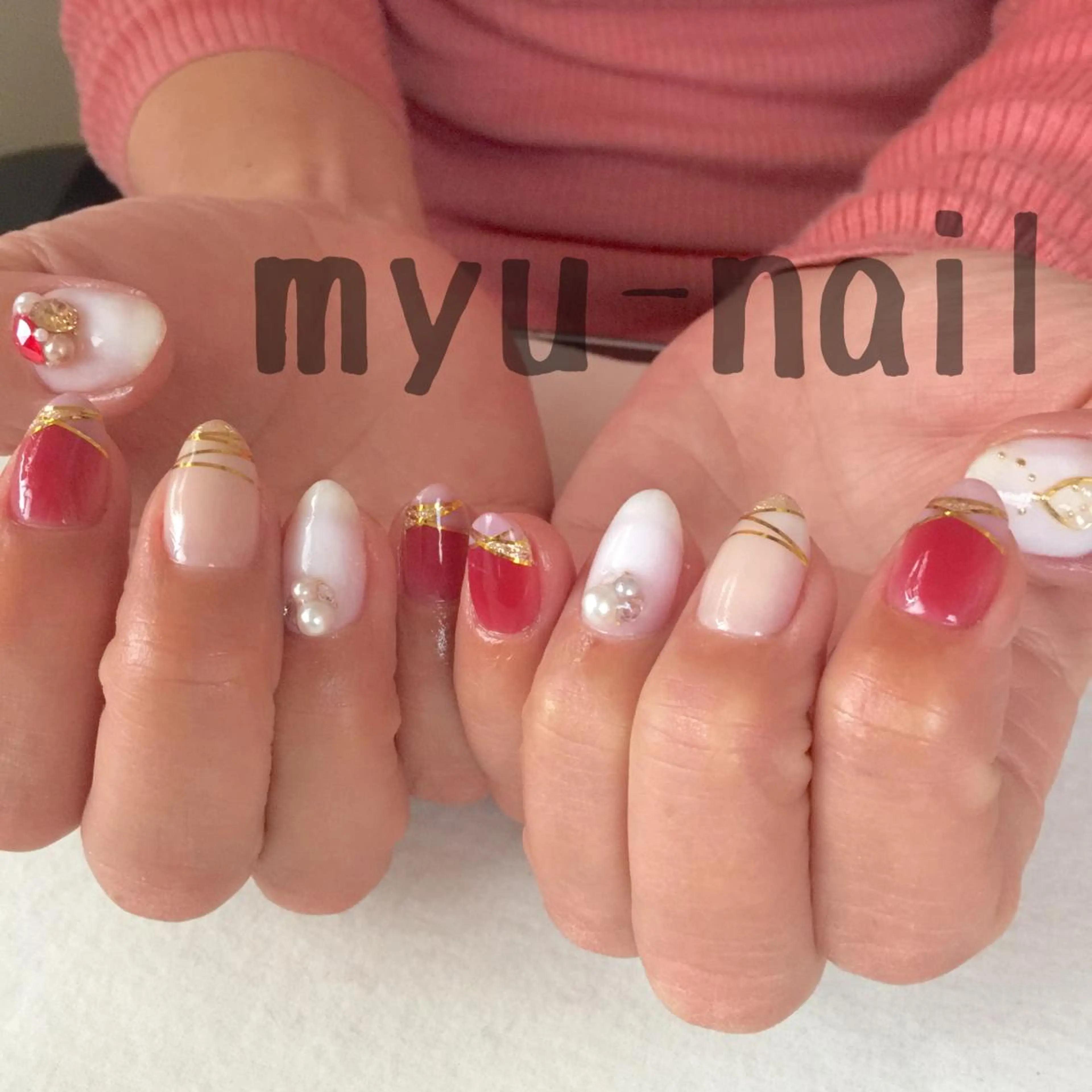 ネイル ハンドネイル ホームサロン myu-nailのネイルデザイン