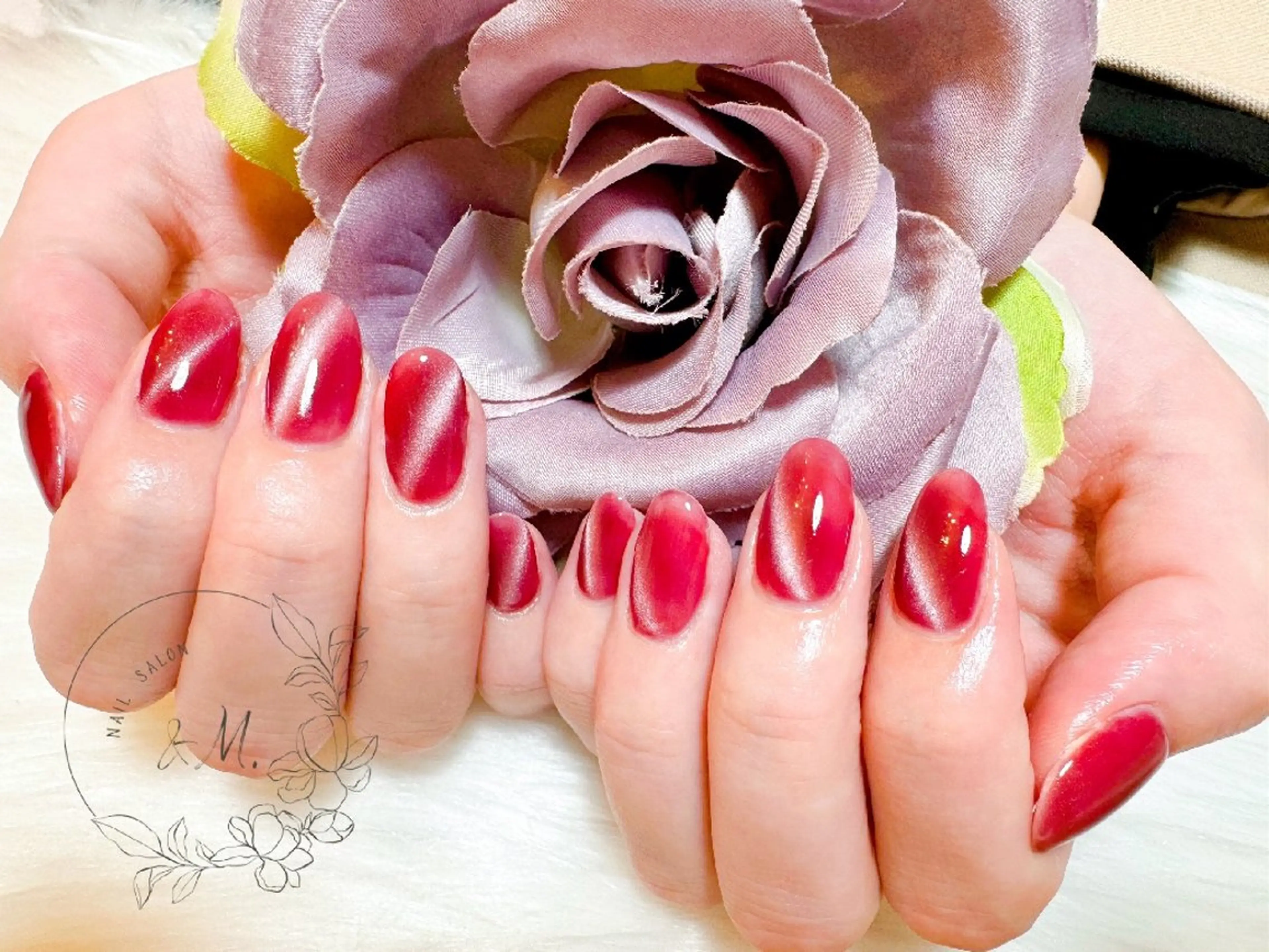 ネイル マグネットネイル ハンドネイル Nail salon &M.のネイルデザイン