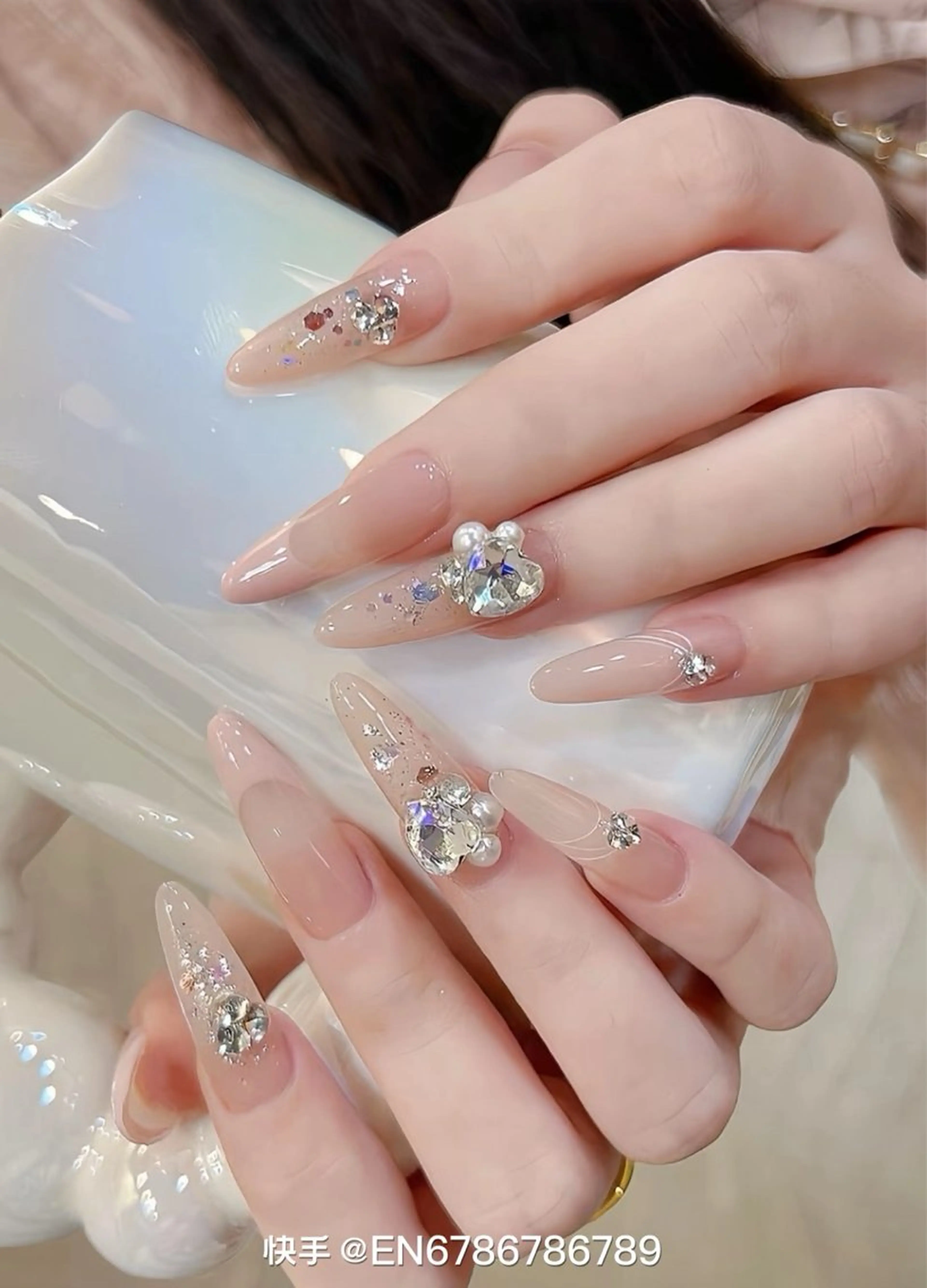 ネイル 長さ出し フレンチネイル ジェルネイル 韓国ネイル マグネットネイル sun nail池袋 モデル募集のネイルデザイン