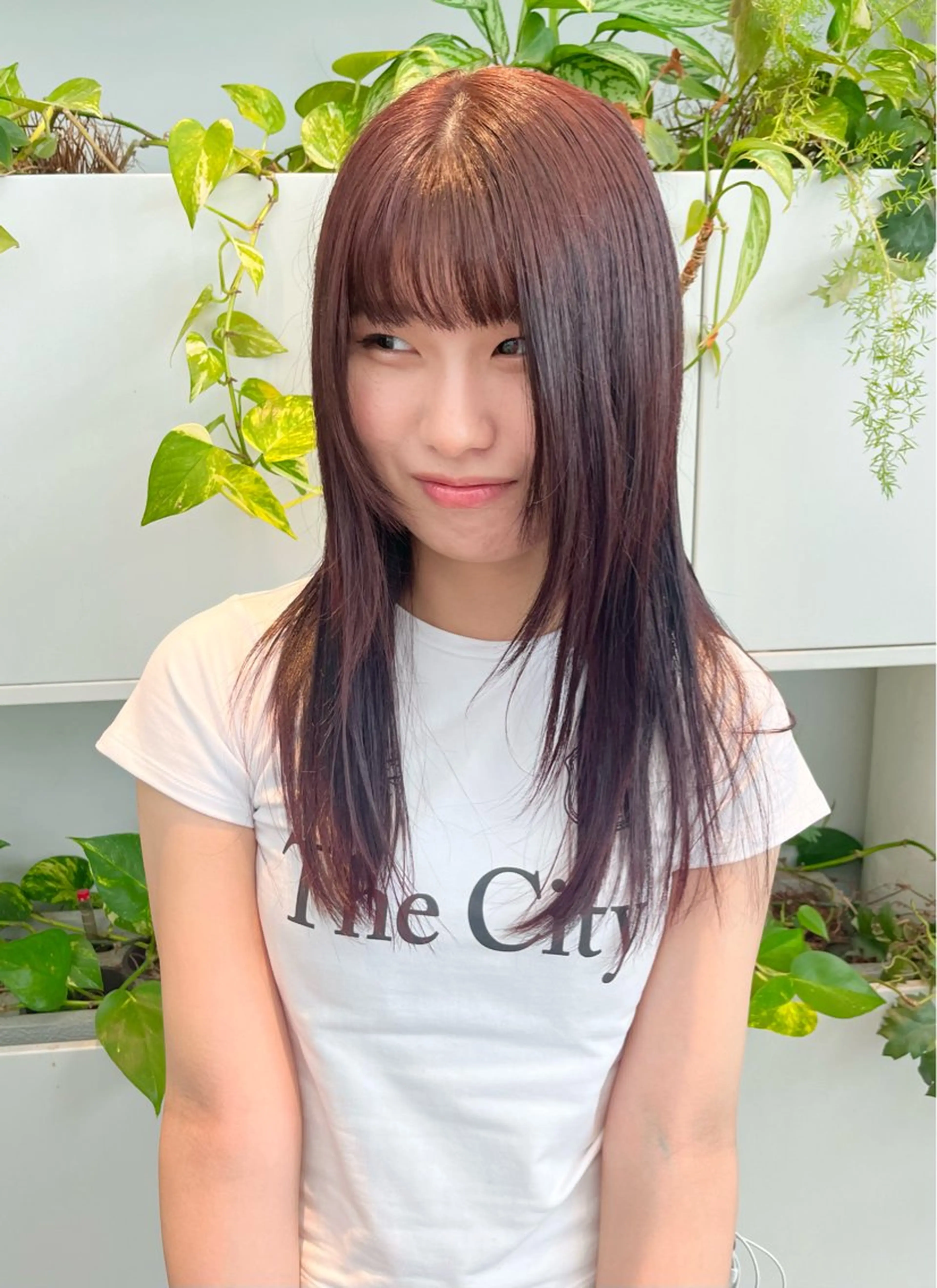 前髪カットの写真