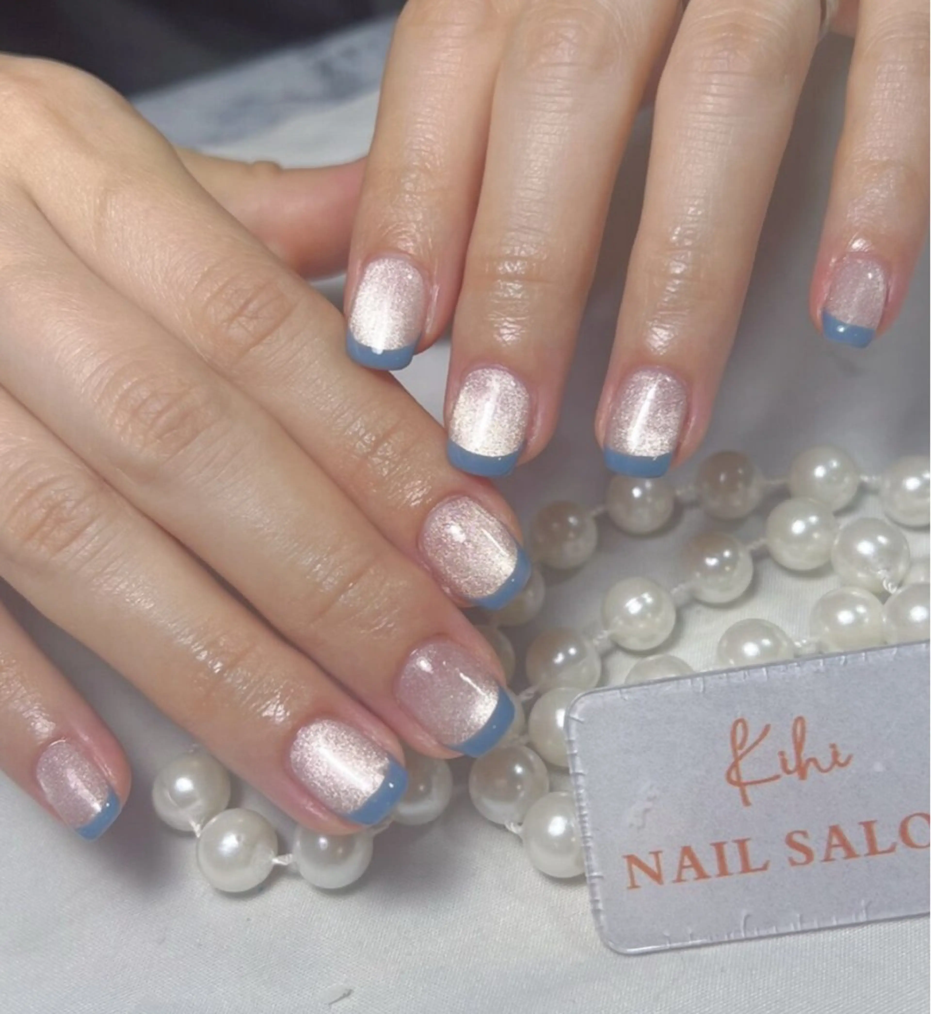 ネイル アートネイル フレンチネイル ジェルネイル グラデーション 韓国ネイル 村中 ハナのネイルデザイン