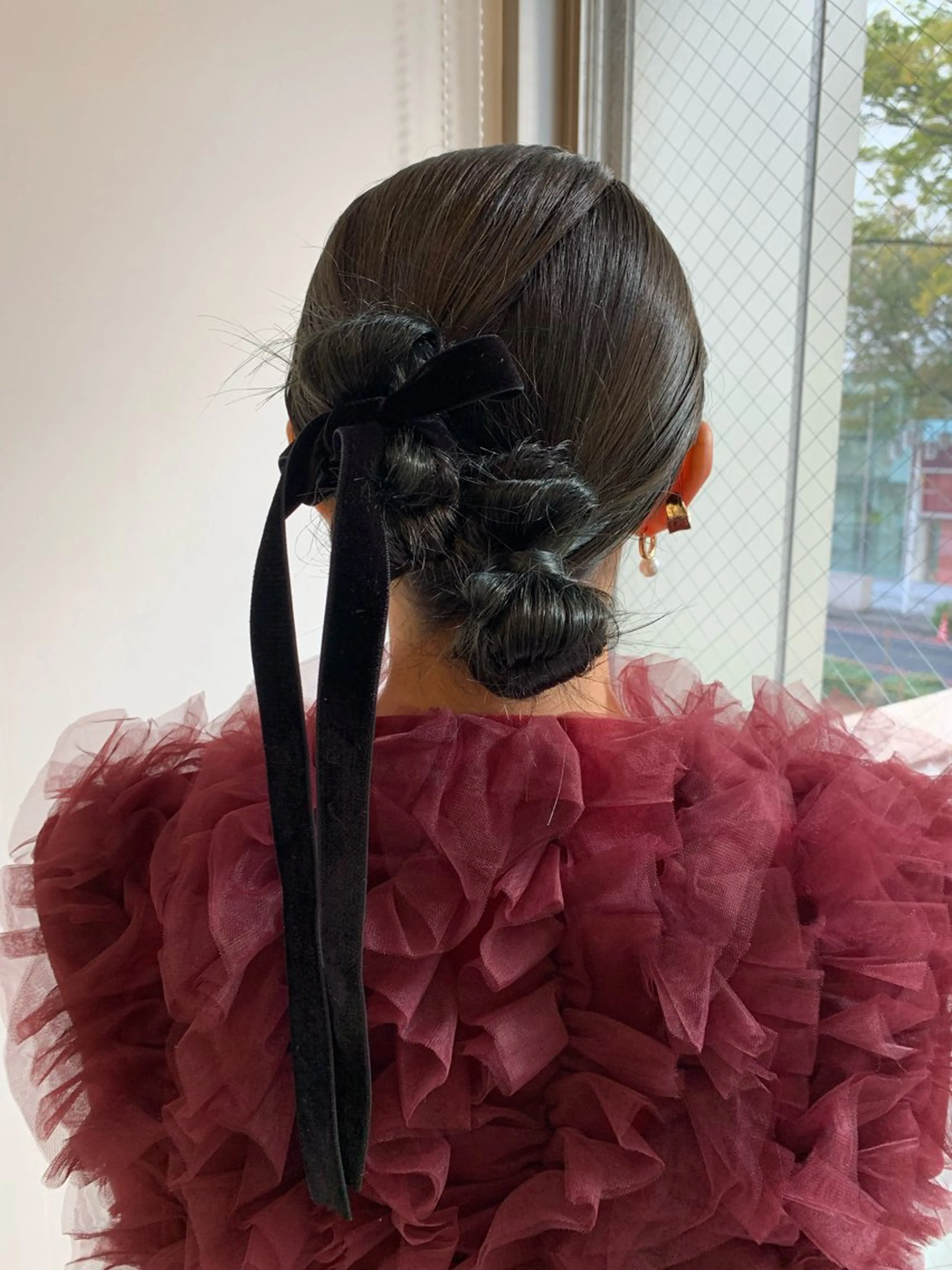 ヘアアレンジ moeka レイヤー /艶カラー/韓国のヘアスタイル