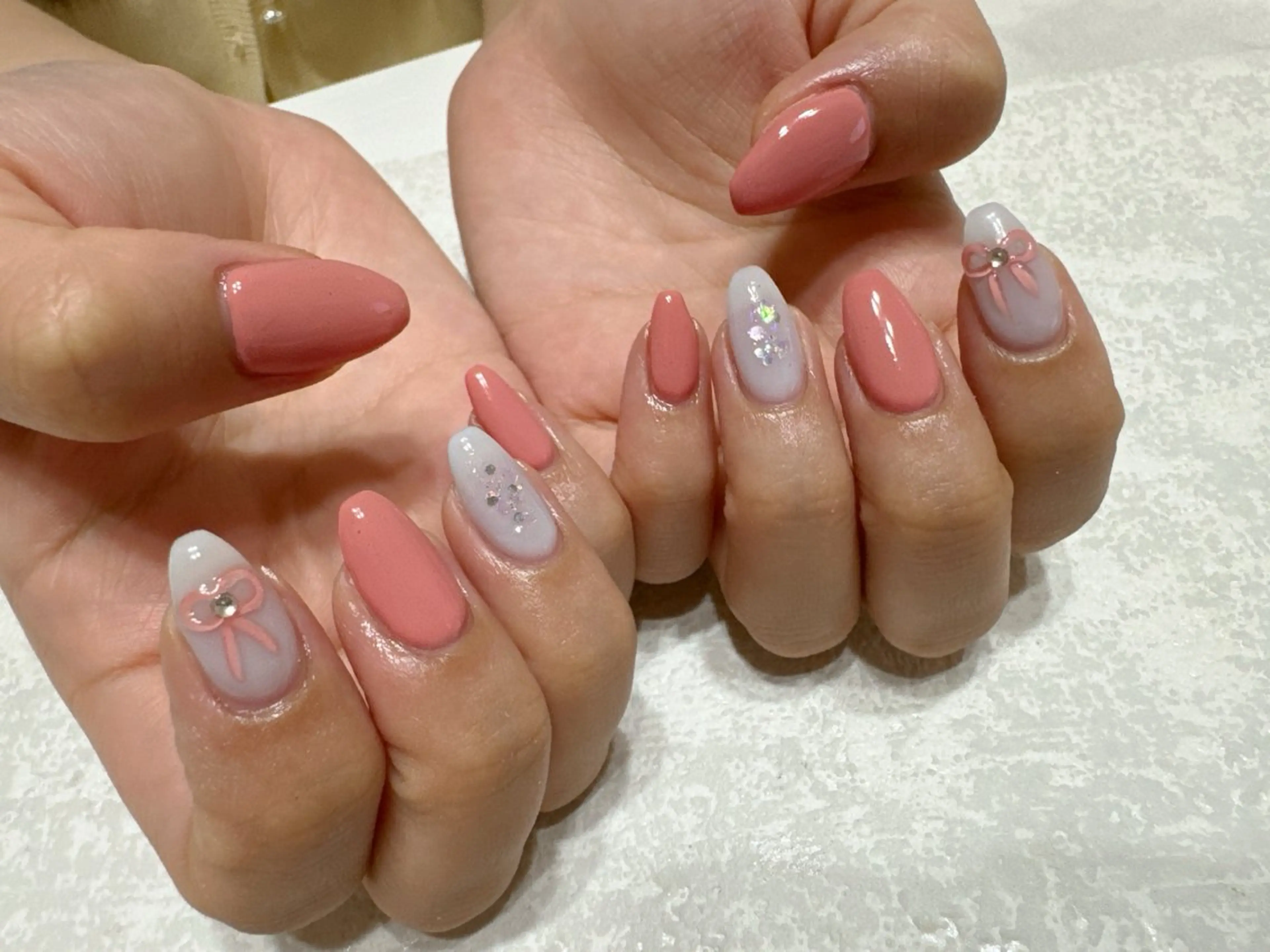 ネイル オーロラネイル フットネイル フレンチネイル ジェルネイル 韓国ネイル ハンドネイル kikinail 溝の口のネイルデザイン