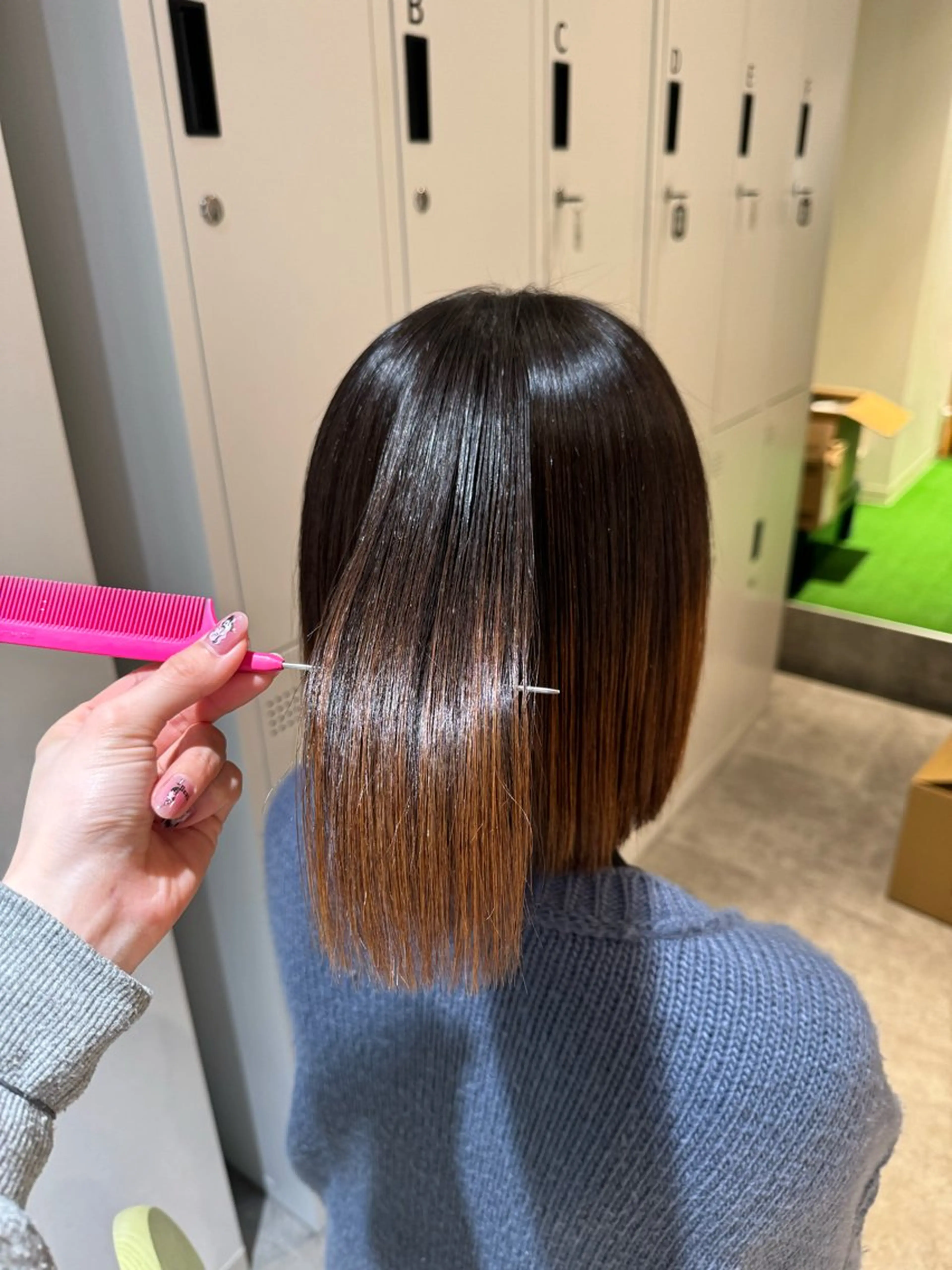 カット 縮毛矯正 オスズ 🎀´-のヘアスタイル