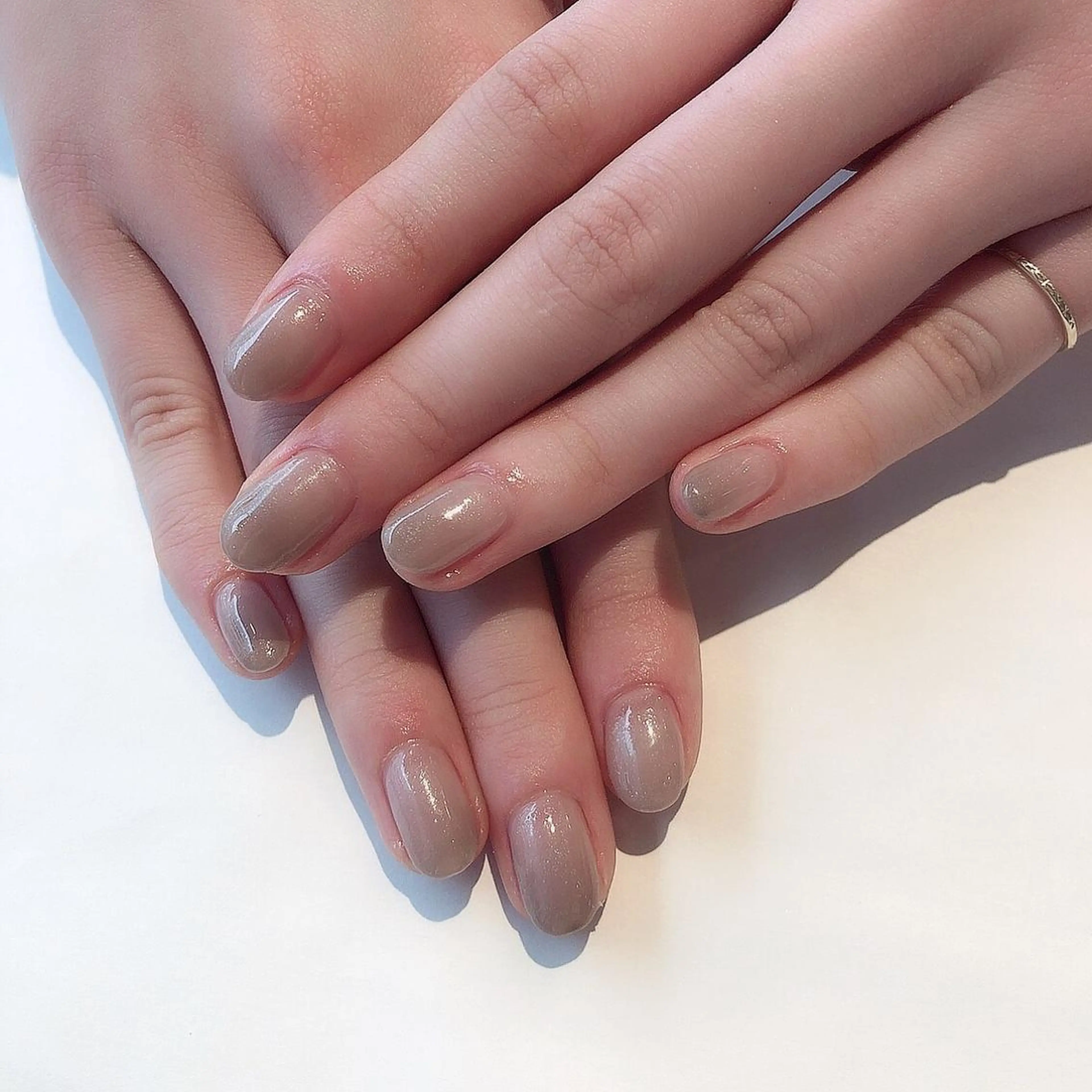 ネイル グラデーション ラメ(グリッター) ラメグラデーション 桜 成美のエステ・リラクイメージ