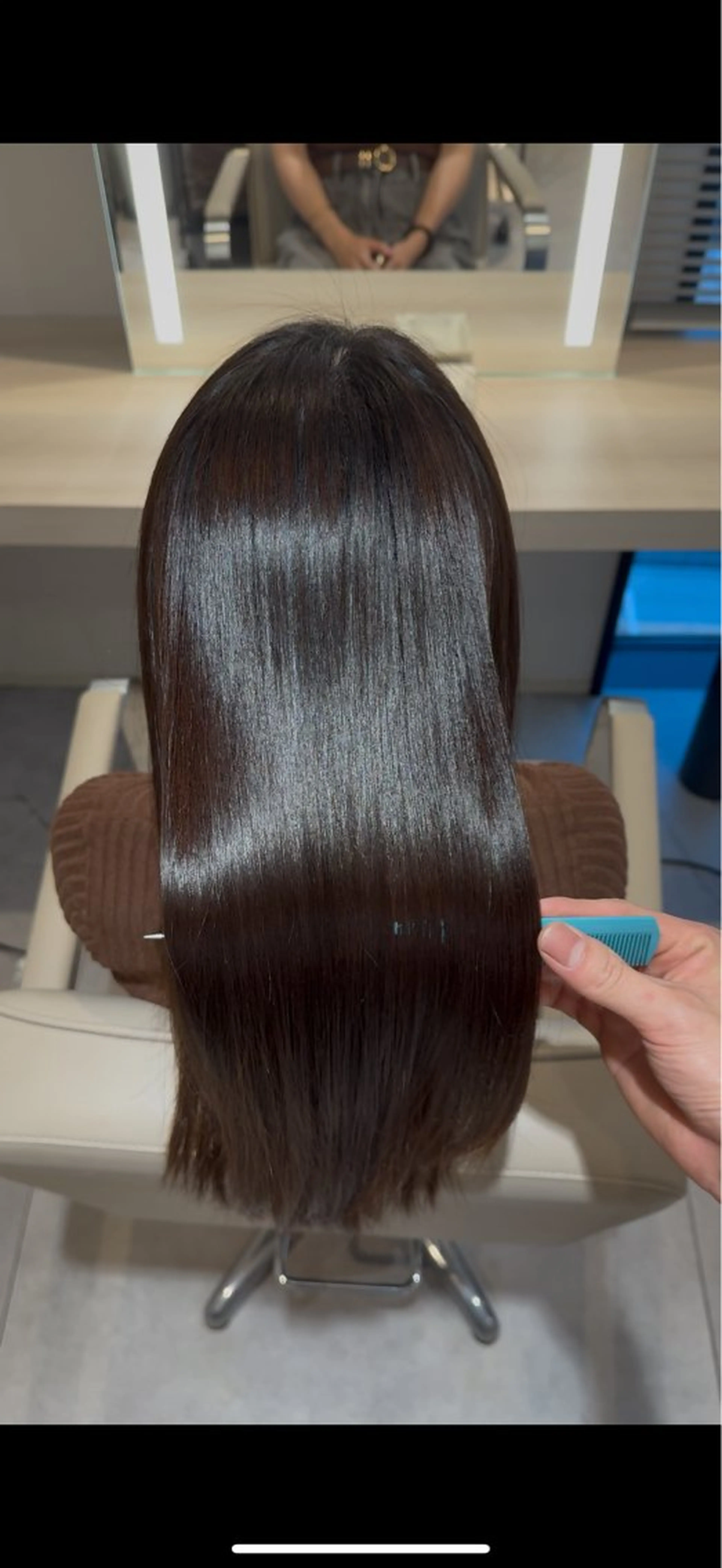 ロング パーマ 縮毛矯正 縮毛矯正 加藤 諒士のヘアスタイル