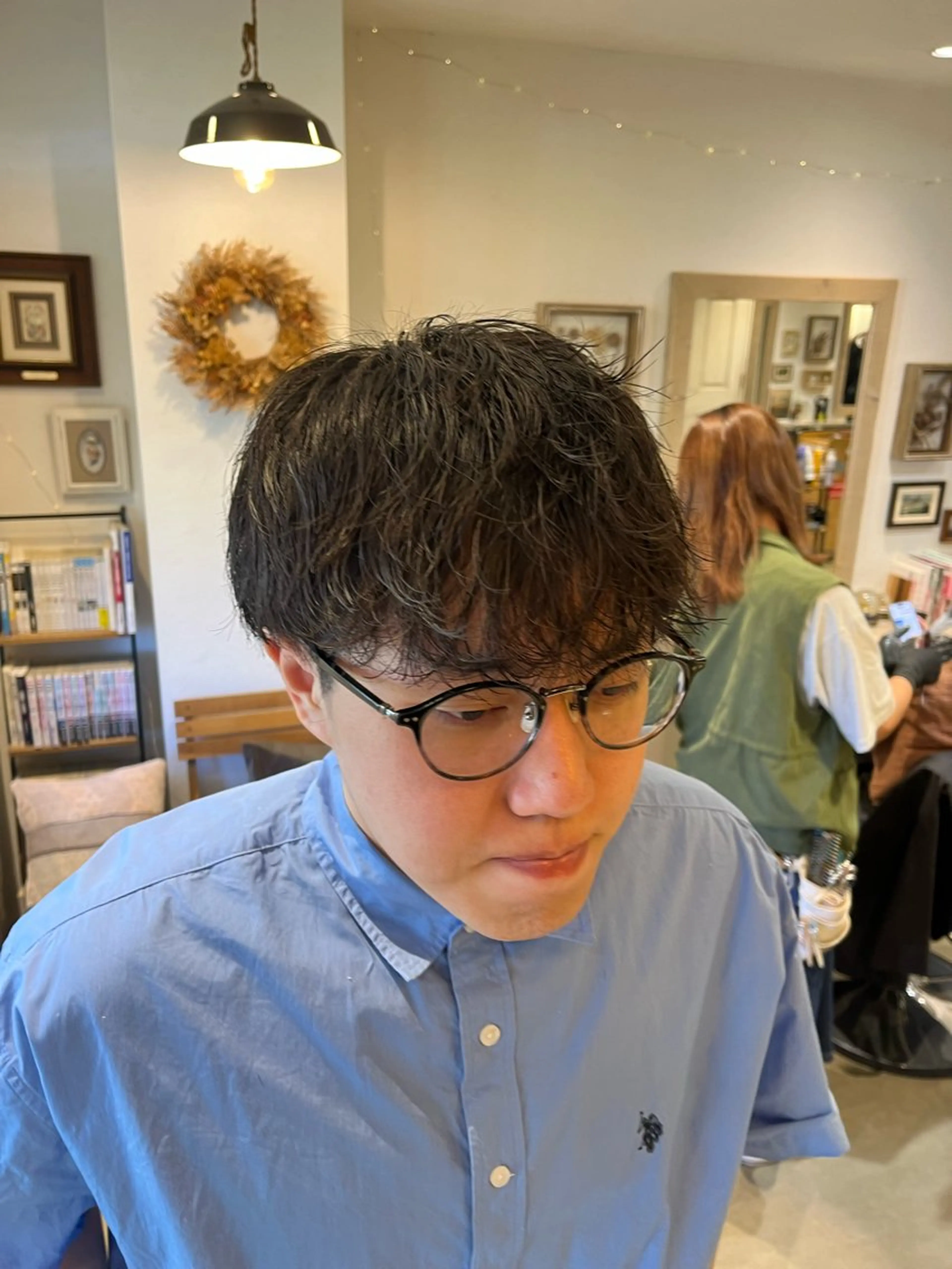 ショート パーマ メンズ Lamp所属・🌀メンズパーマ🌀 🐏丸山祐宇🐏のヘアスタイル