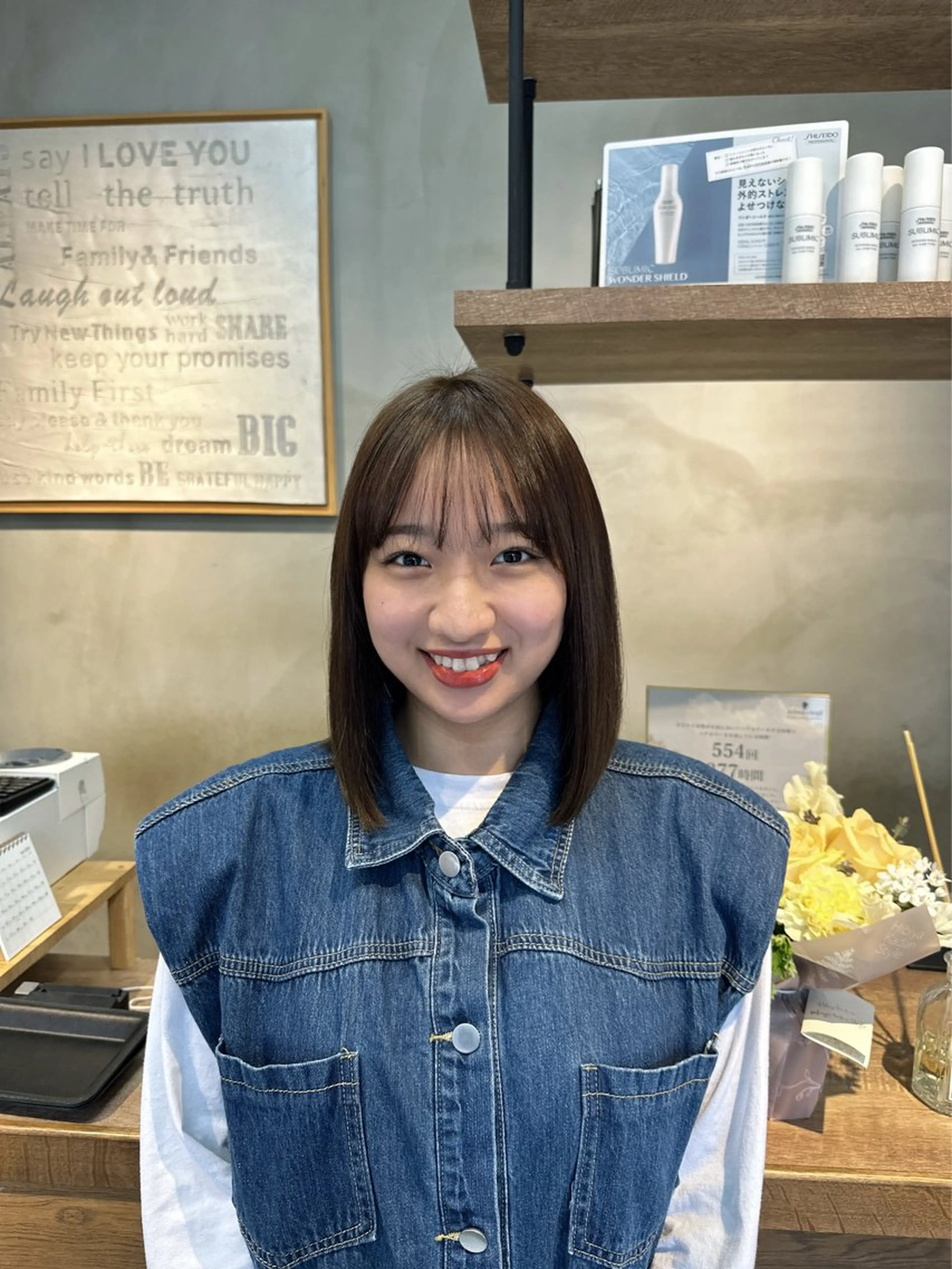 セミロング カラー パーマ ヘアアレンジ メンズ キッズ メンズウルフカット 顔まわりレイヤー 顔周りカット 髪質改善 レイヤーカット 🌈髪質改善TR 艶カラーユウダイ🌈のヘアスタイル