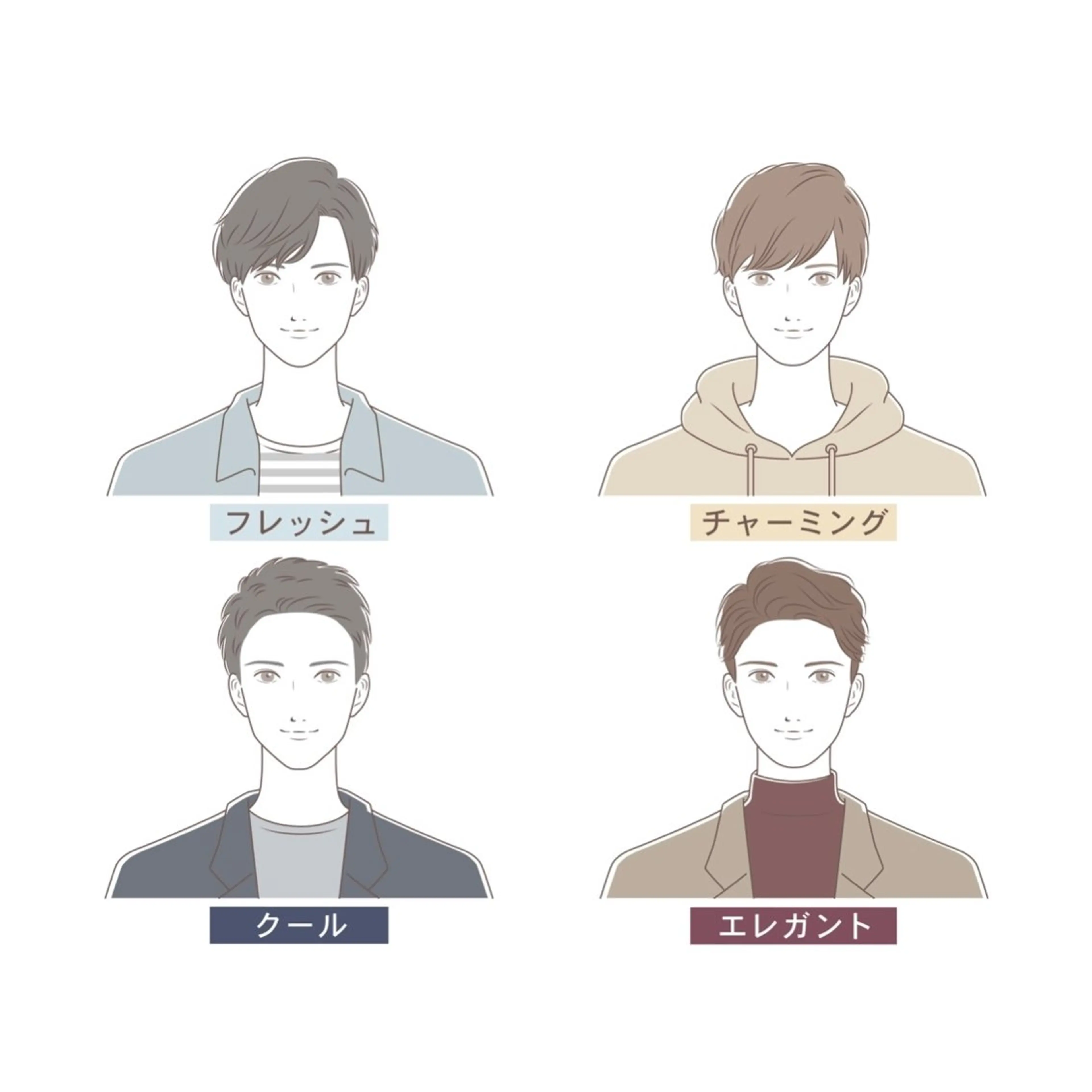 メンズ顔タイプ診断👕の写真