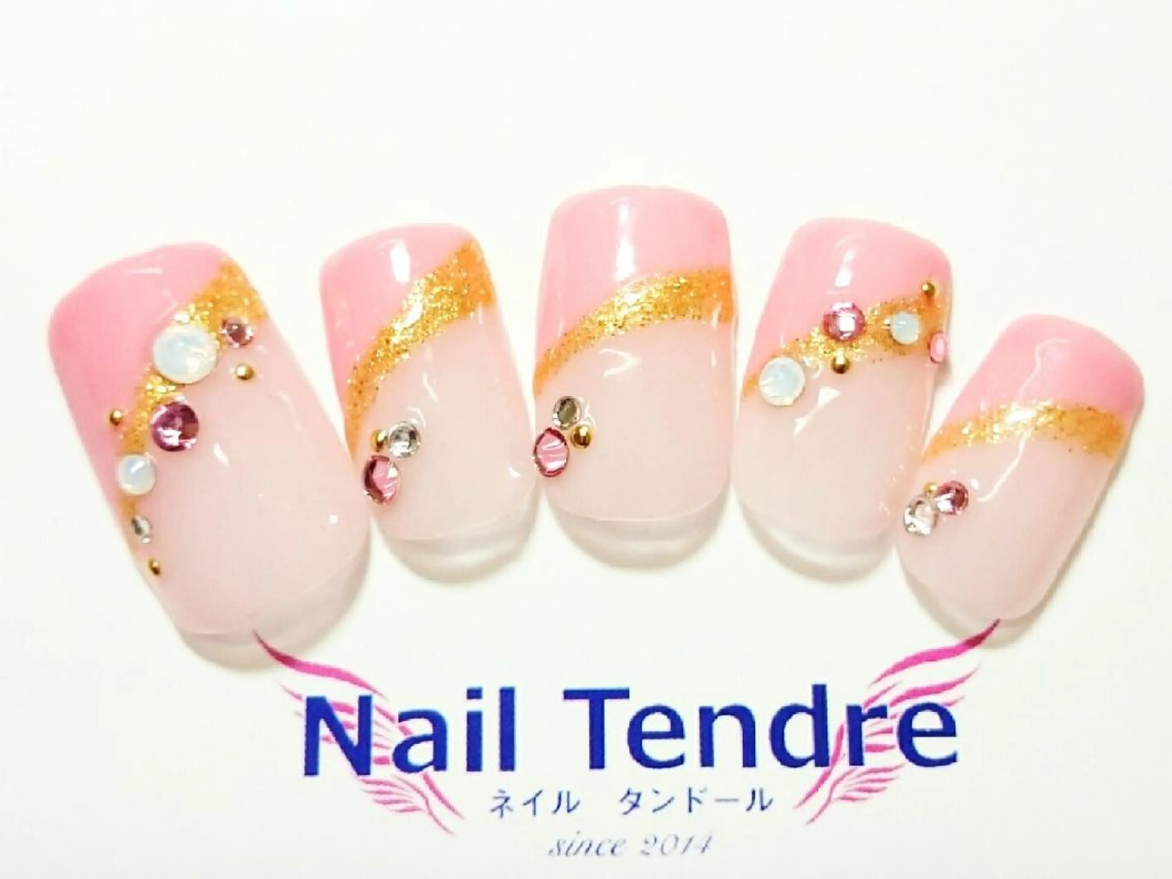 ネイル アートネイル ジェルネイル ソフトジェル ストーンネイル ハンドネイル Nail  Tendreのネイルデザイン