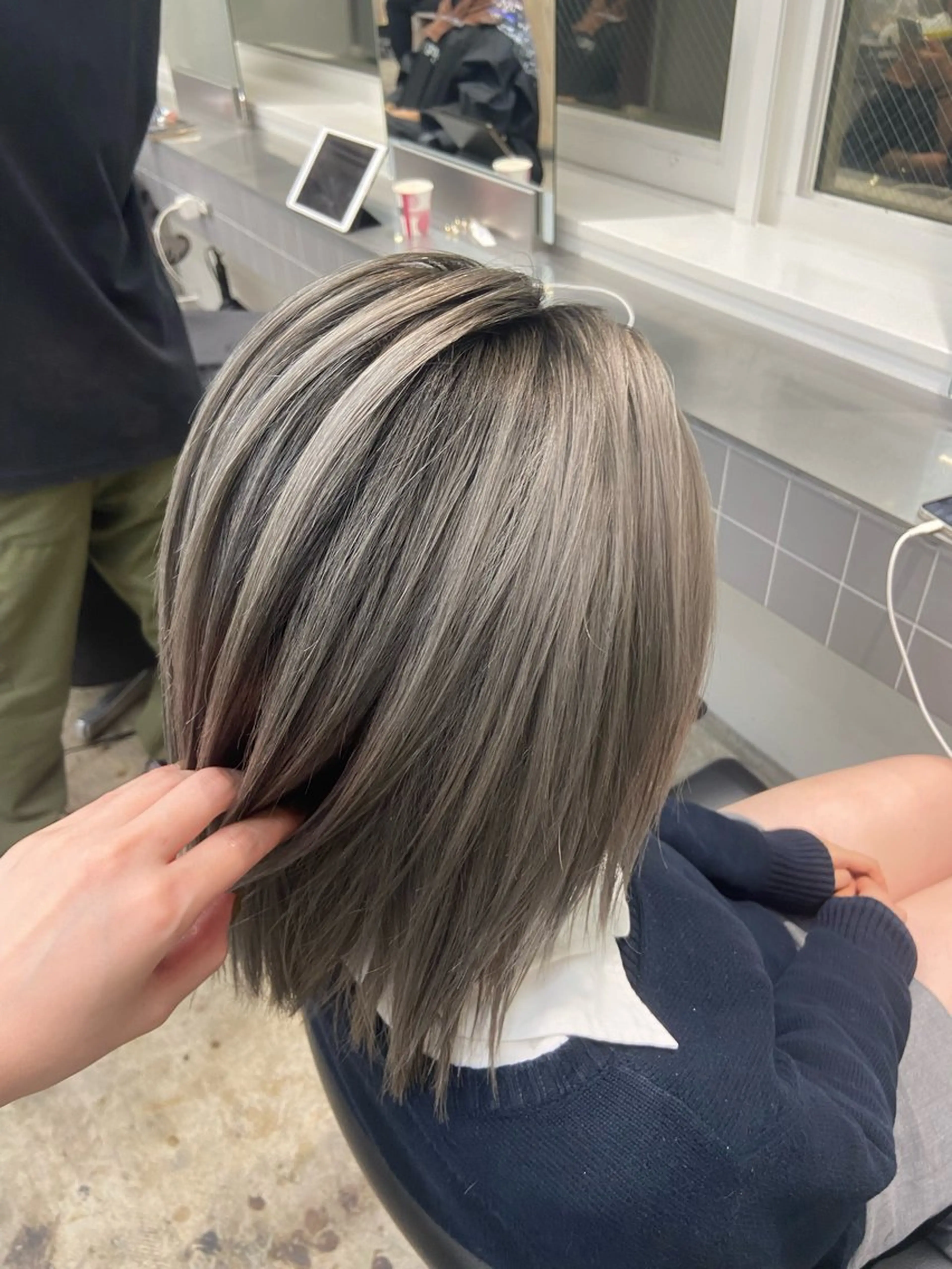 セミロング ハイトーン/エクステ 🫧minamiのヘアスタイル