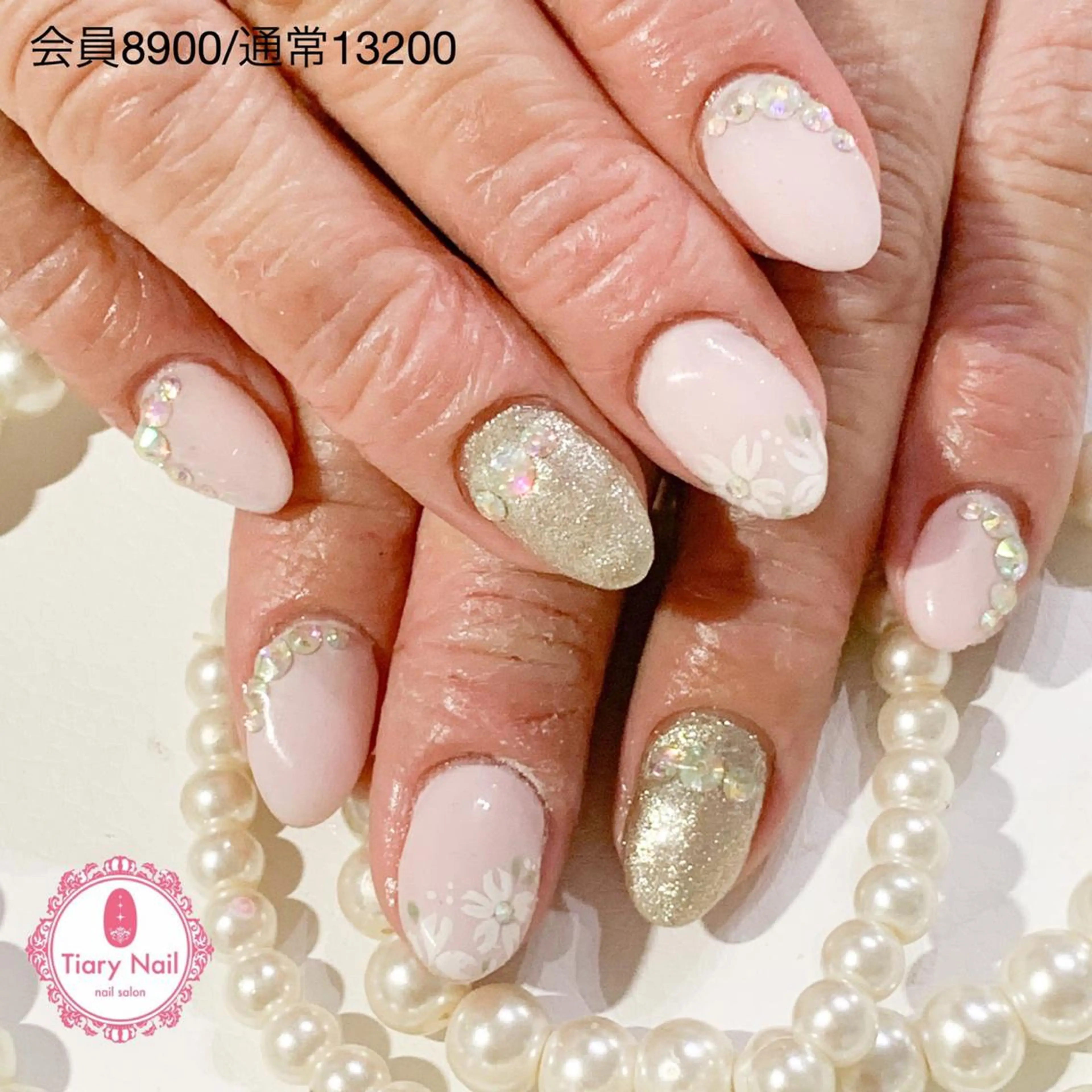 ネイル 桜ネイル 長さ出し オフィスネイル スカルプネイル シンプルネイル 💗🪽Tiary Nail🪽💗のネイルデザイン