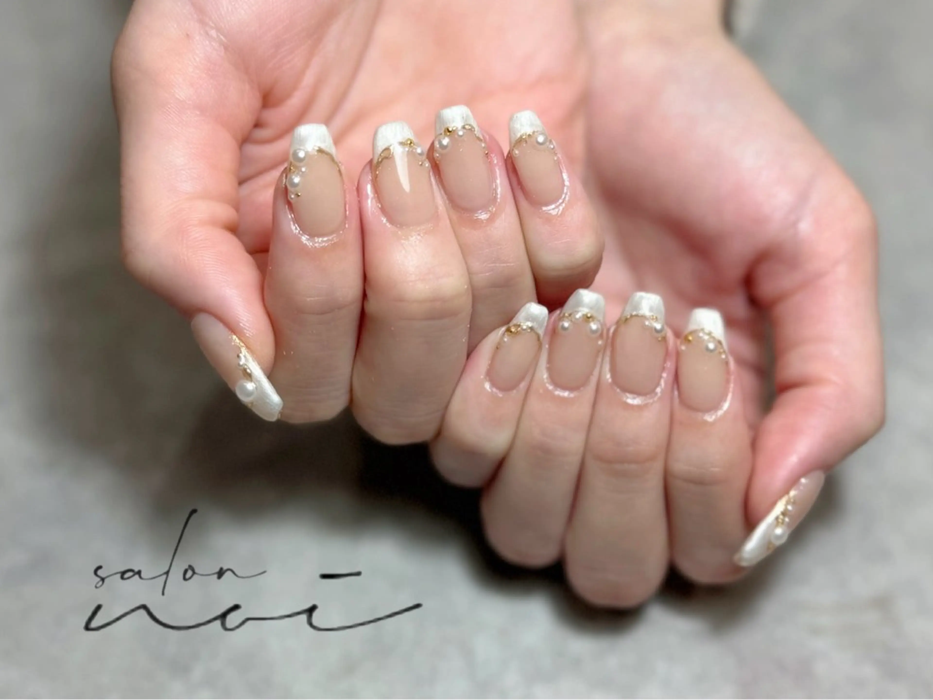 ネイル フレンチネイル ハンドネイル salon noi所属・salon noiのネイルデザイン