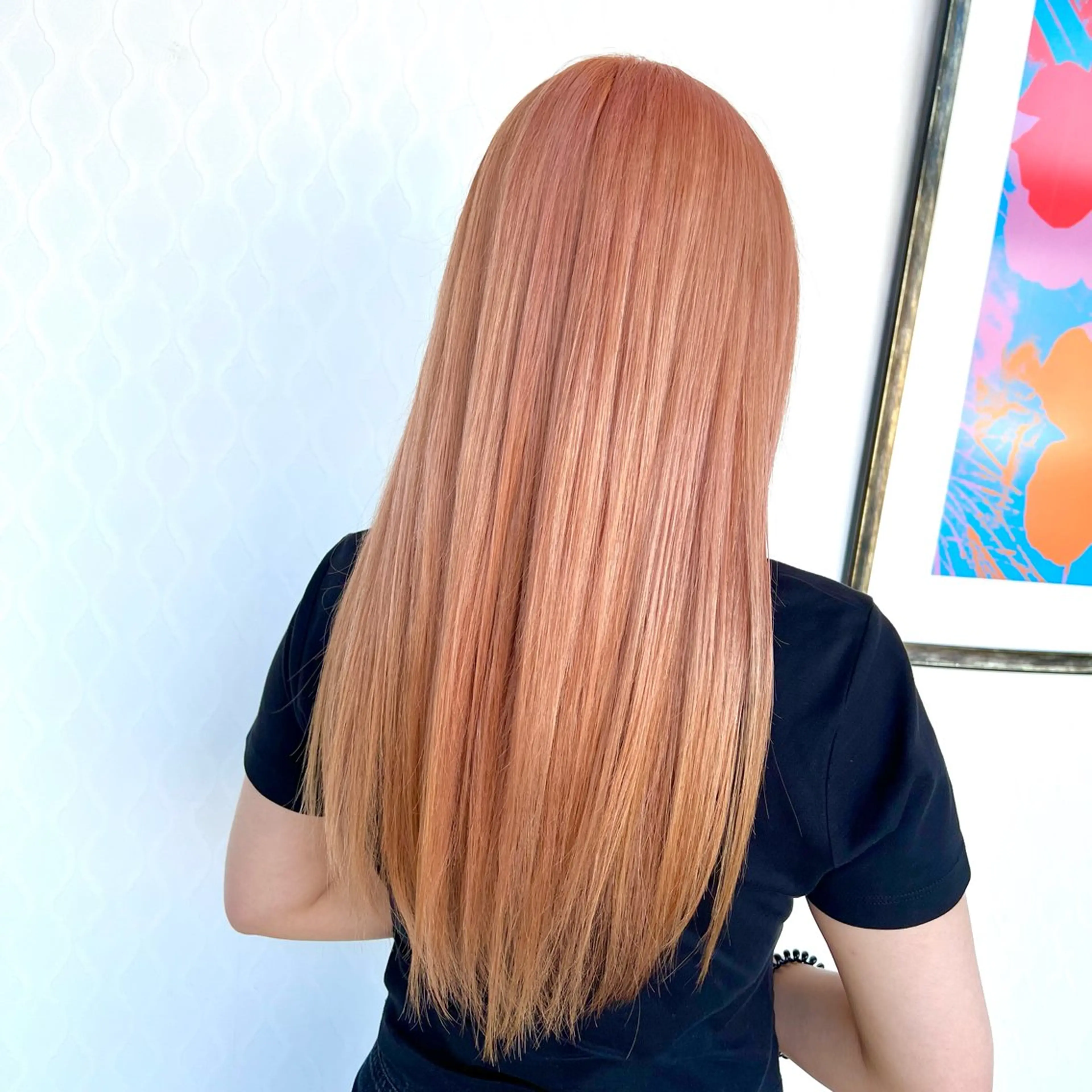 ブリーチオンカラーの写真