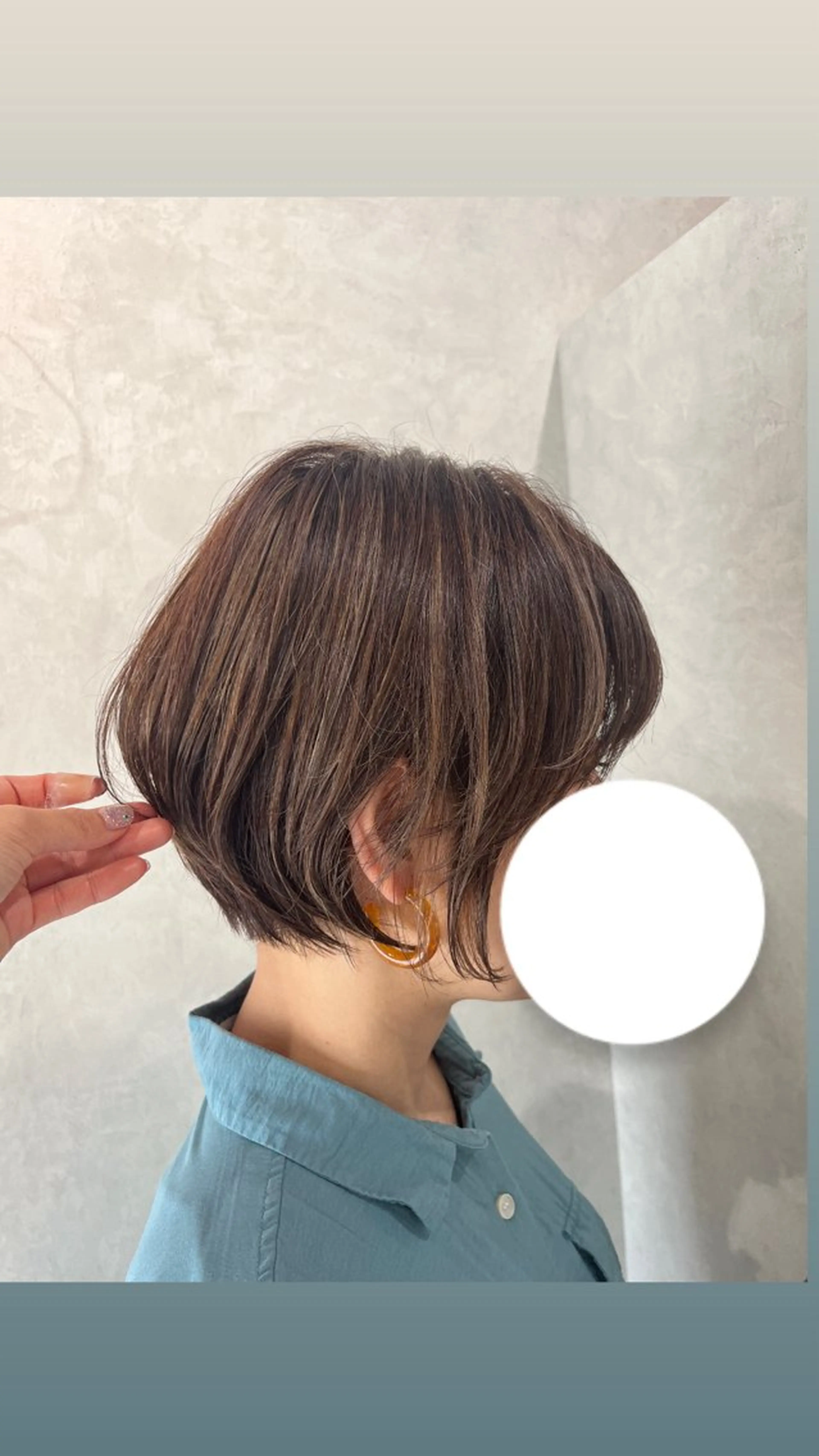 ショート カラー ハイライトカラー ボブ ハイライト ショートヘア aGland  taupe所属・🎧平野 ゆか🎧のヘアスタイル