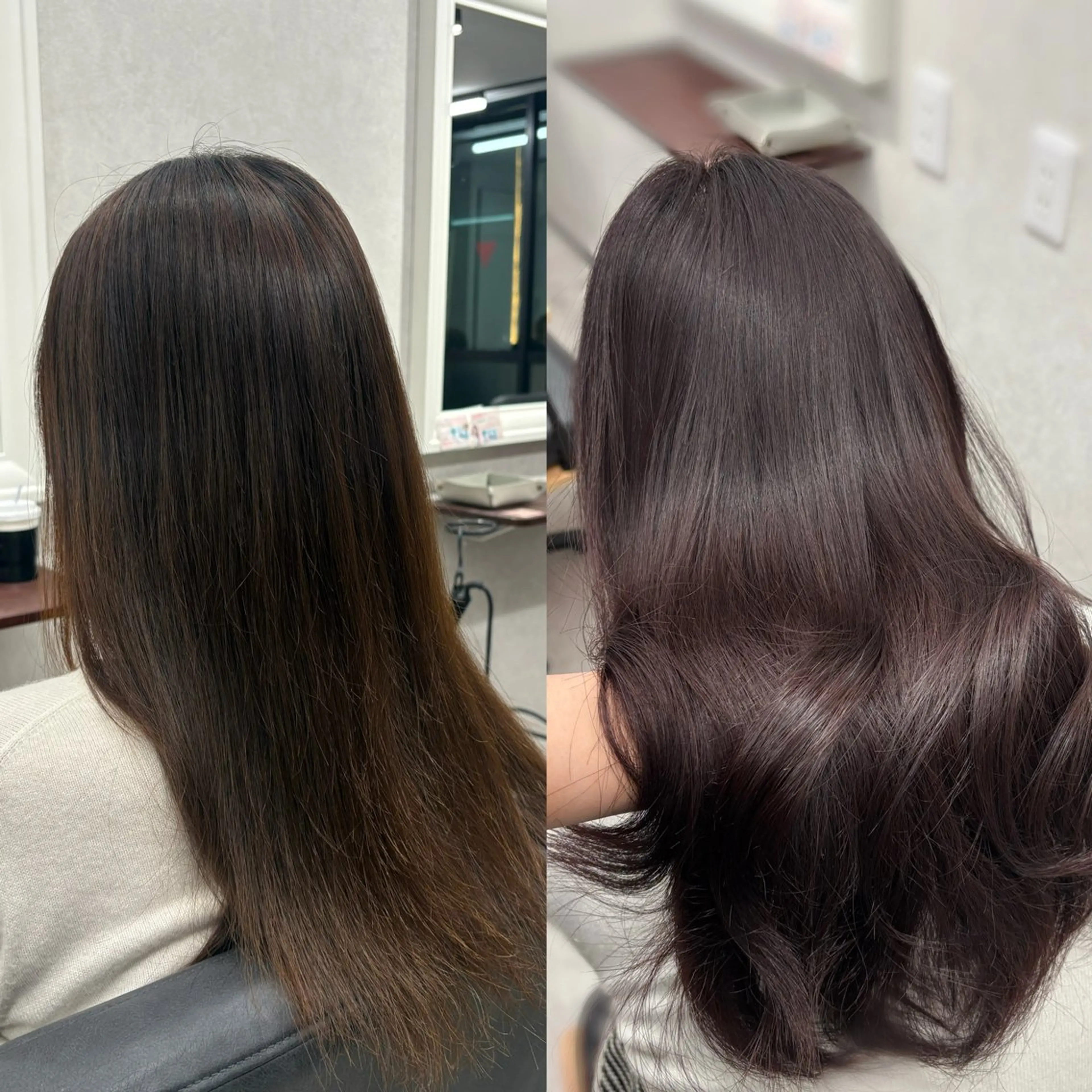 セミロング カラー ヘアカラー VIEW YOKOHAMA所属・透明感カラー ／kana‎🤍のヘアスタイル