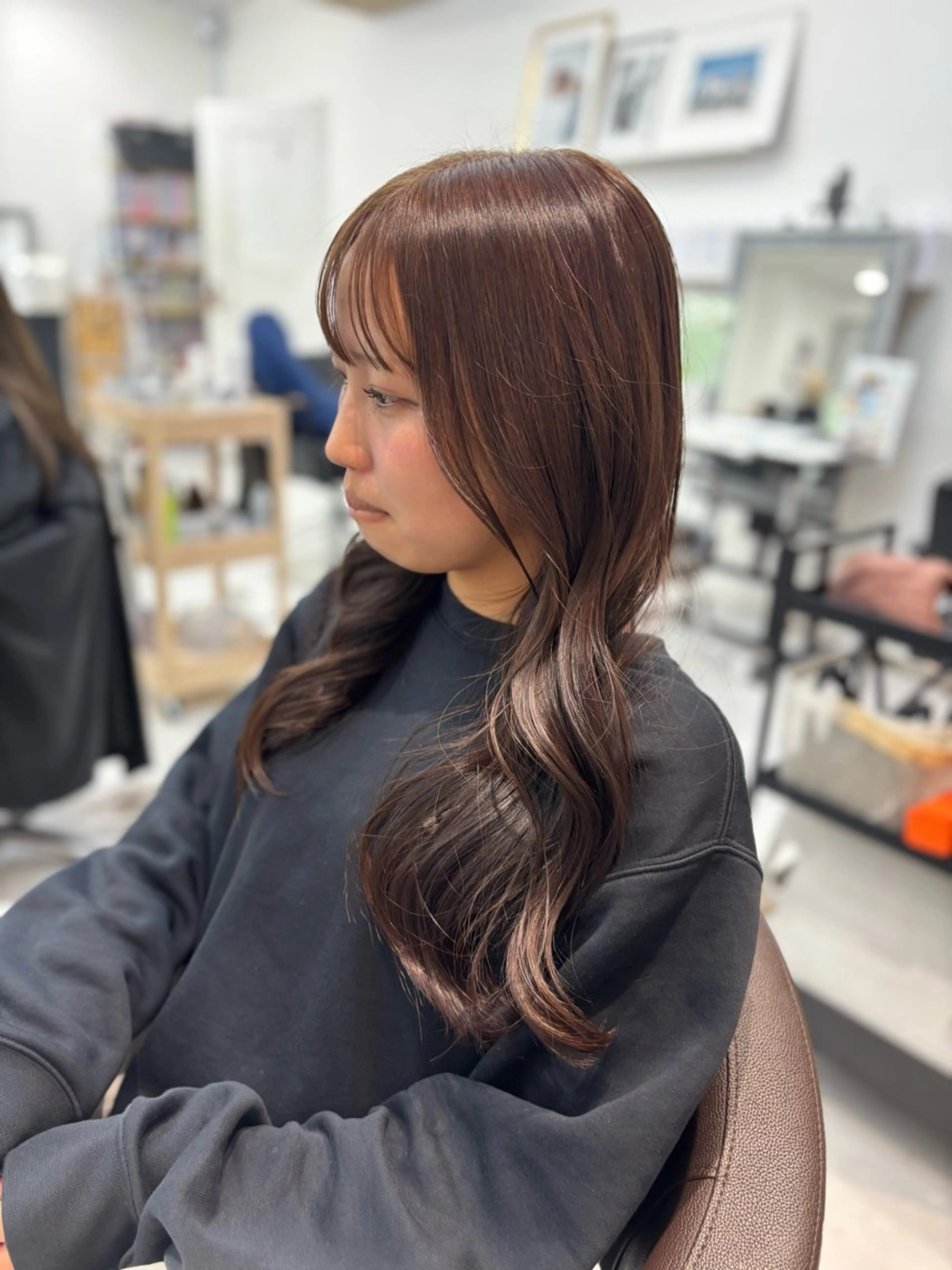 ロング カット ヘアカラー MANA艶髪 暖色カラー/髪質改善のヘアスタイル