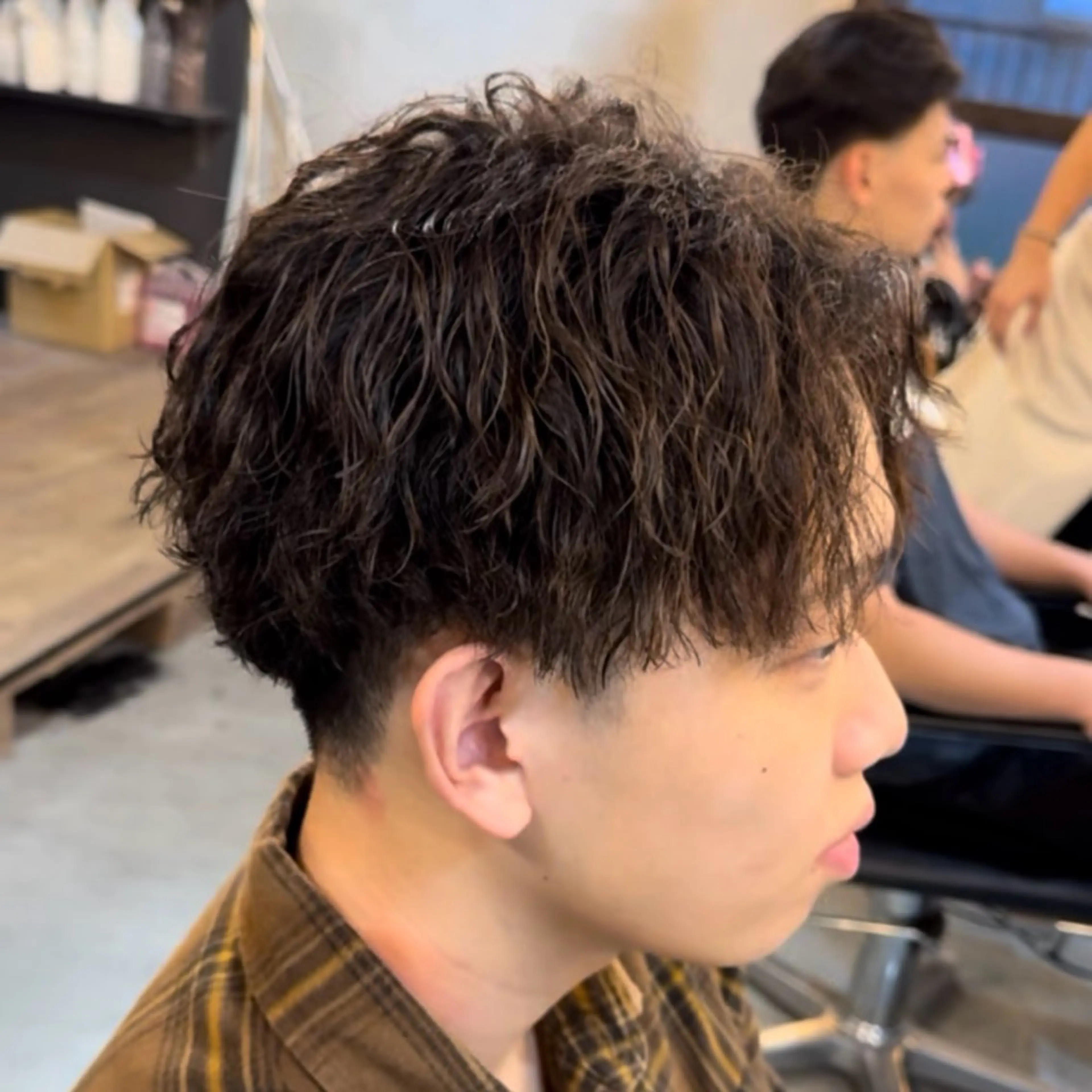 ミディアム パーマ メンズ カット パーマ ツイスパ/ TAKUMIのヘアスタイル