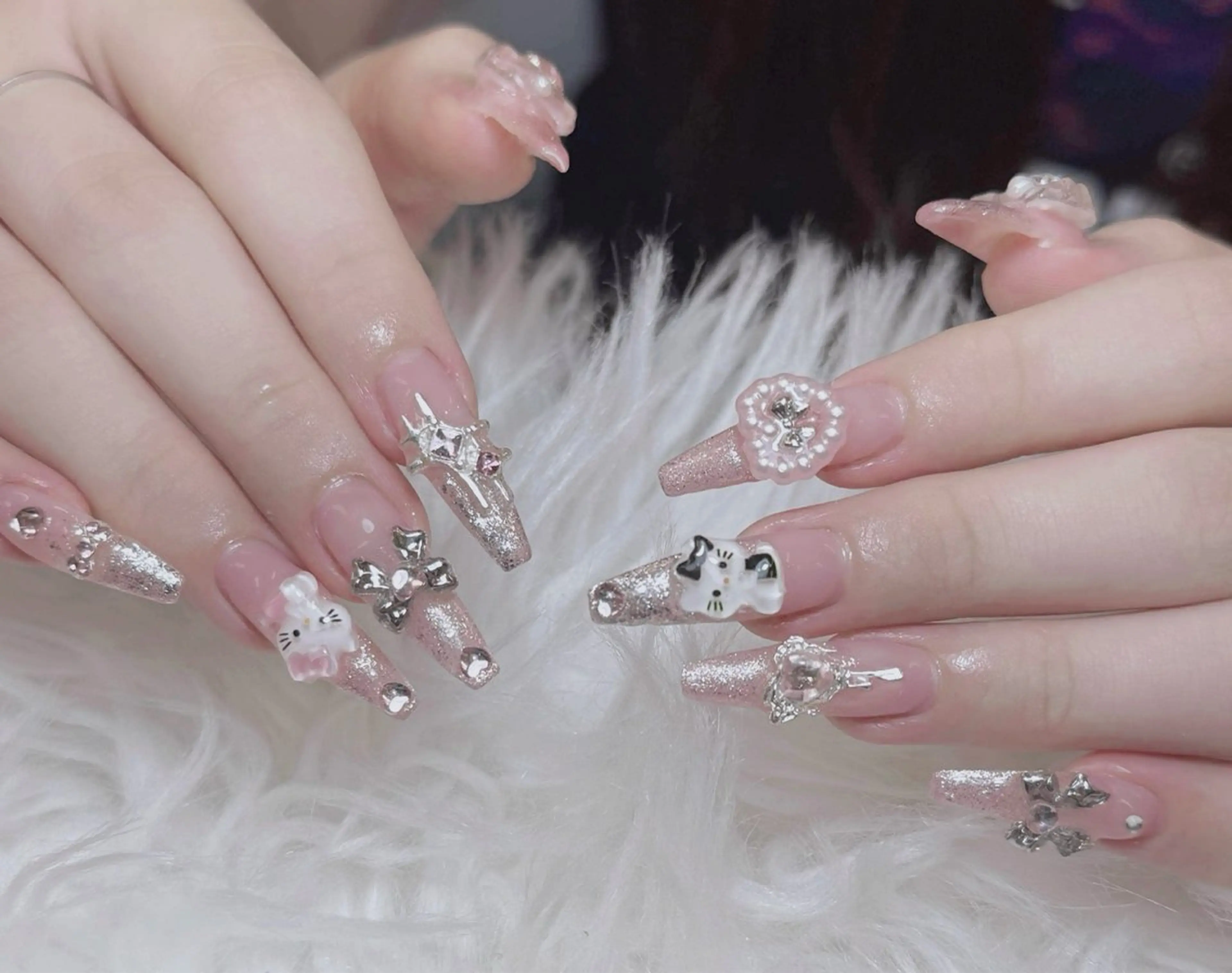 ネイル アートネイル フレンチネイル ジェルネイル 韓国ネイル マグネットネイル ハンドネイル Lenie Nail Okuboのネイルデザイン